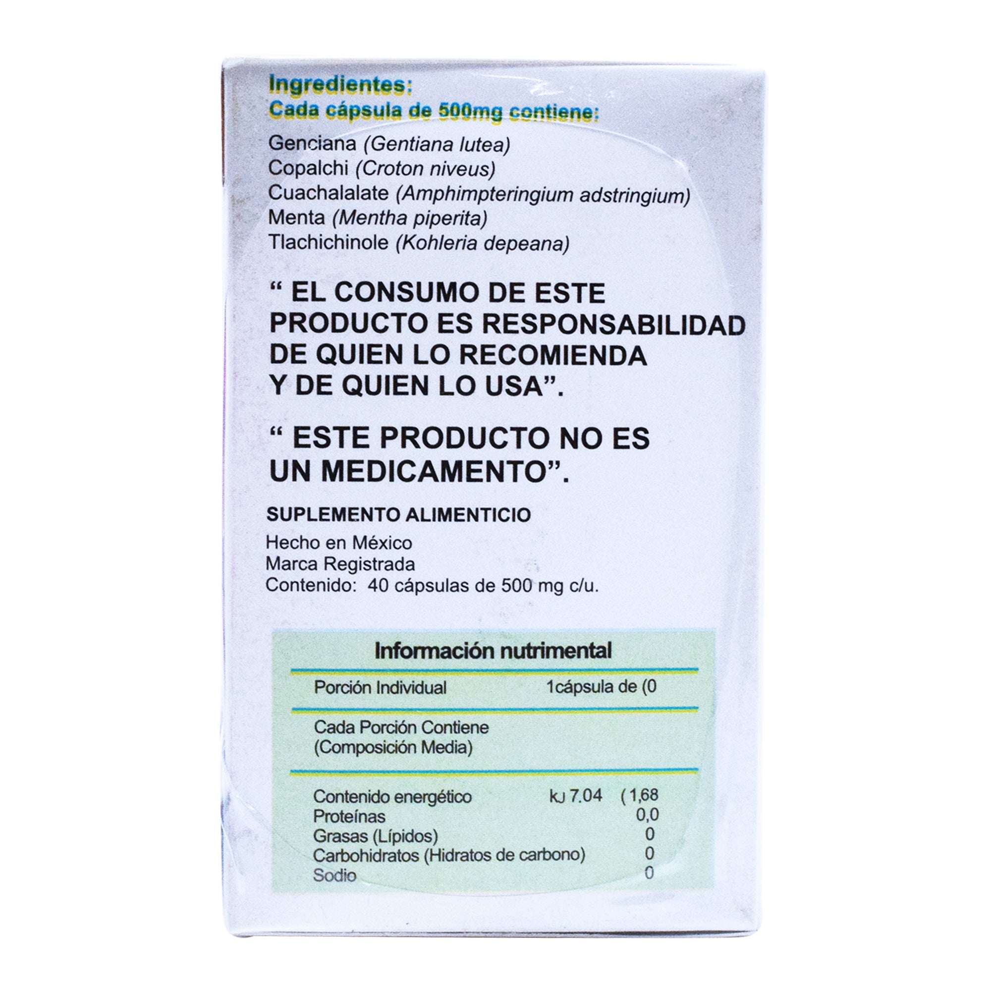 Gastrovita 500Mg 40 Cap
