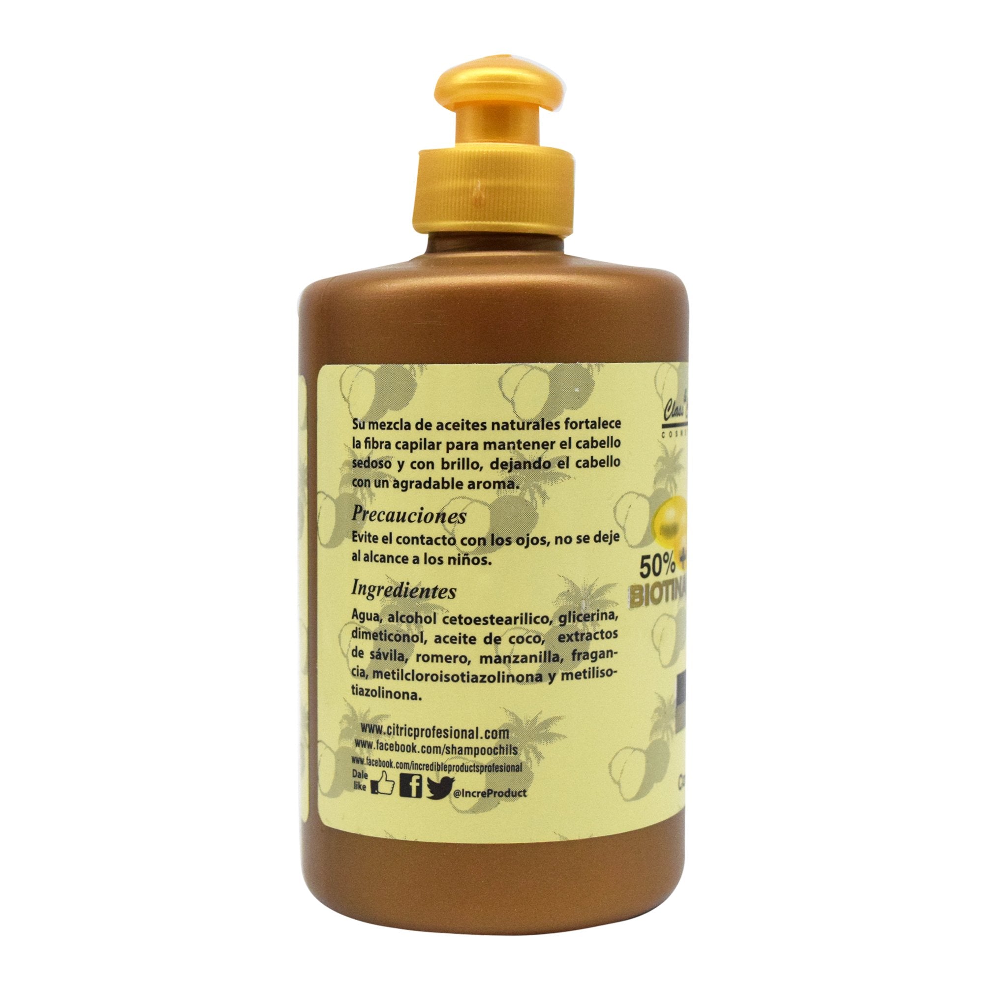Crema Para Peinar Aceite De Coco 250 Ml