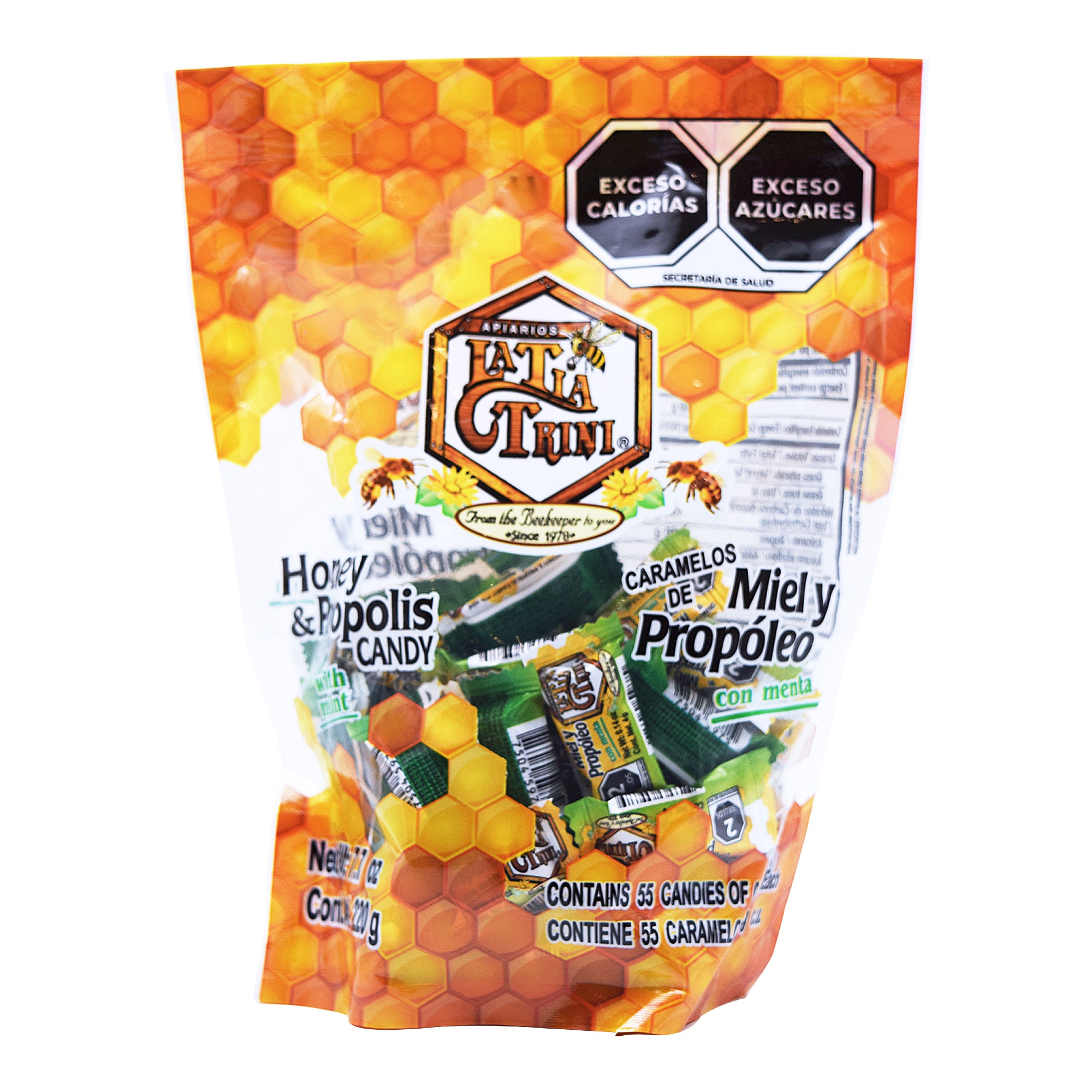 Caramelo De Propoleo Y Menta 55 Pza
