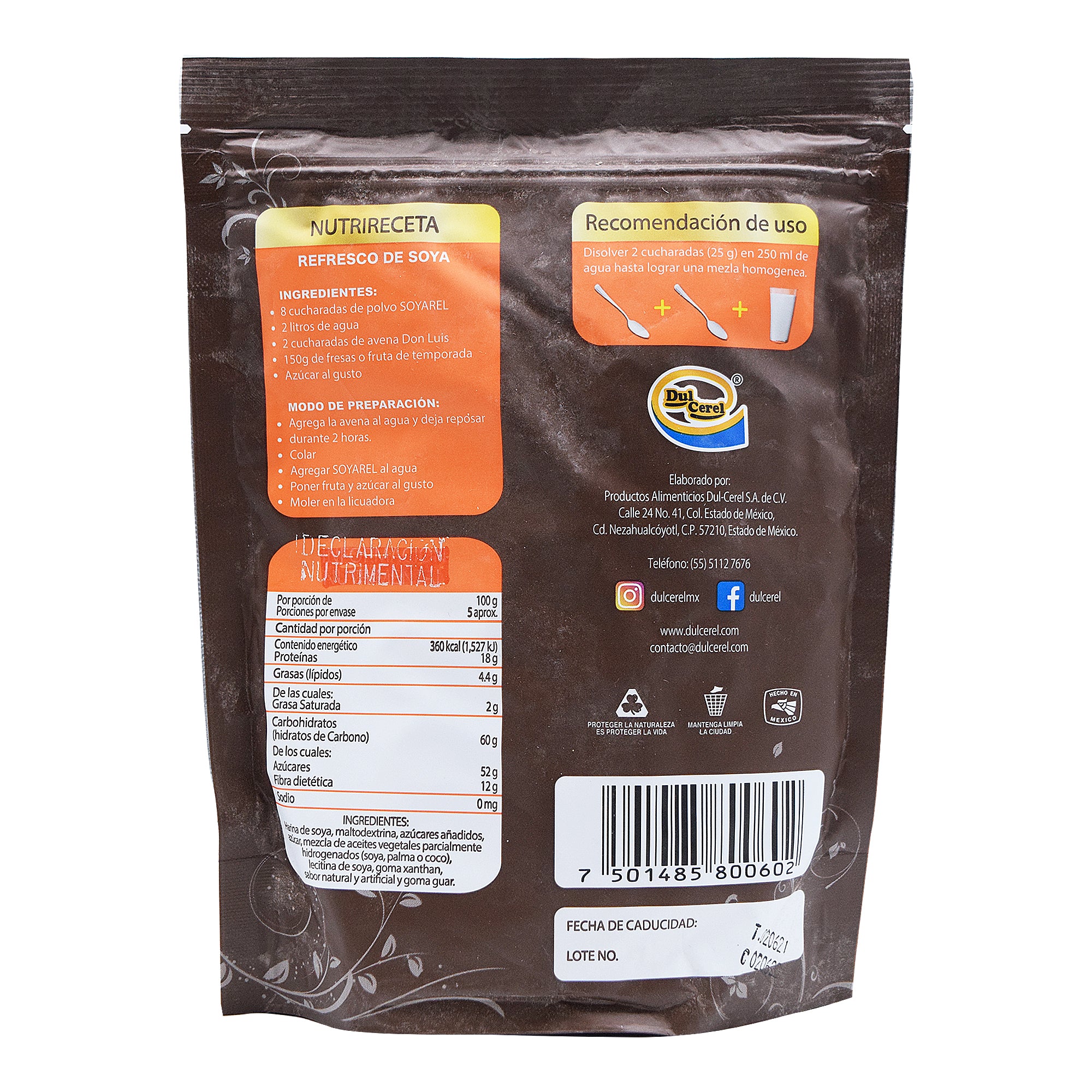 Bebida De Soya Sab Choc 500 G