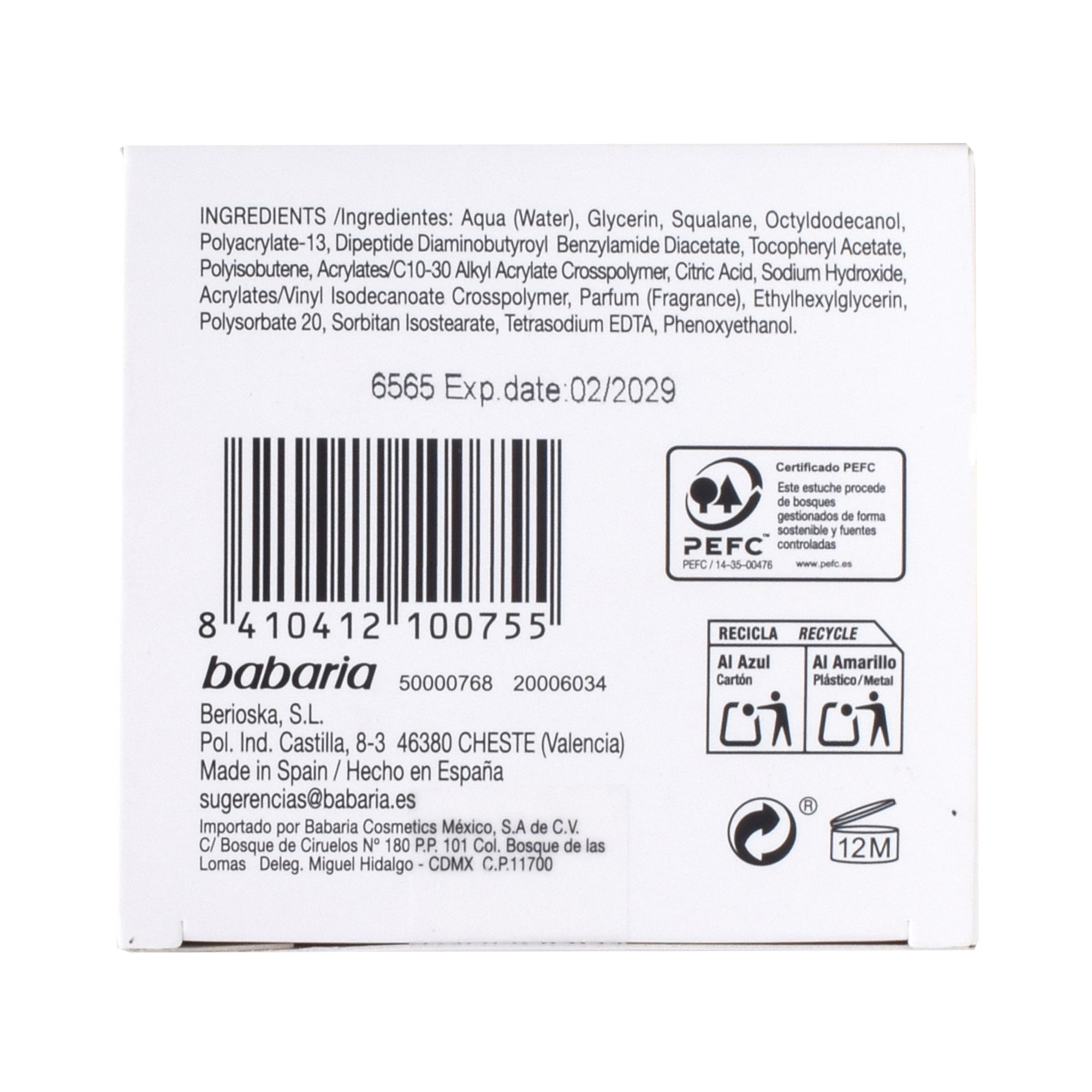 Crema Facial Botox 50 Ml