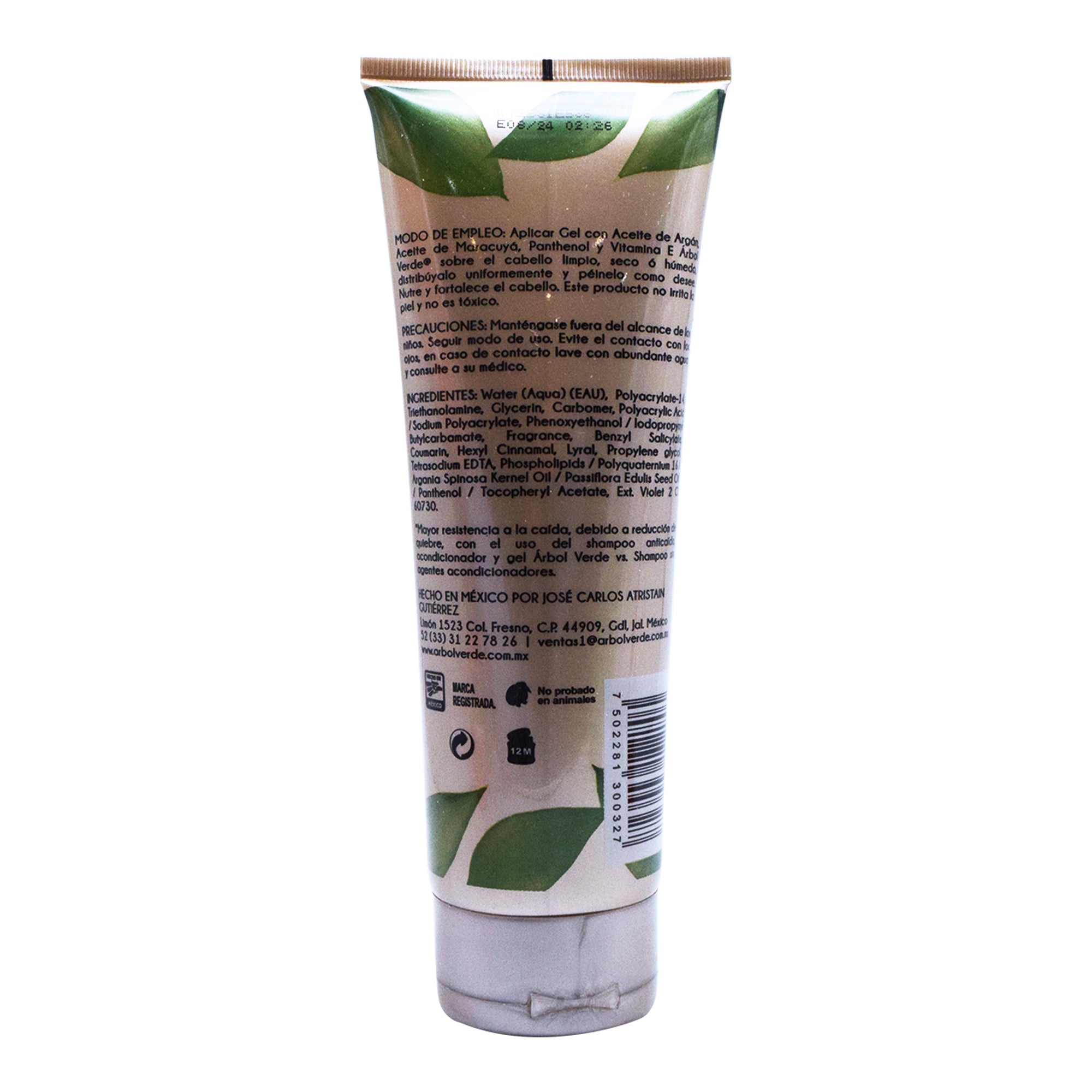 Gel Capilar Control Caida Con Argan 230 G