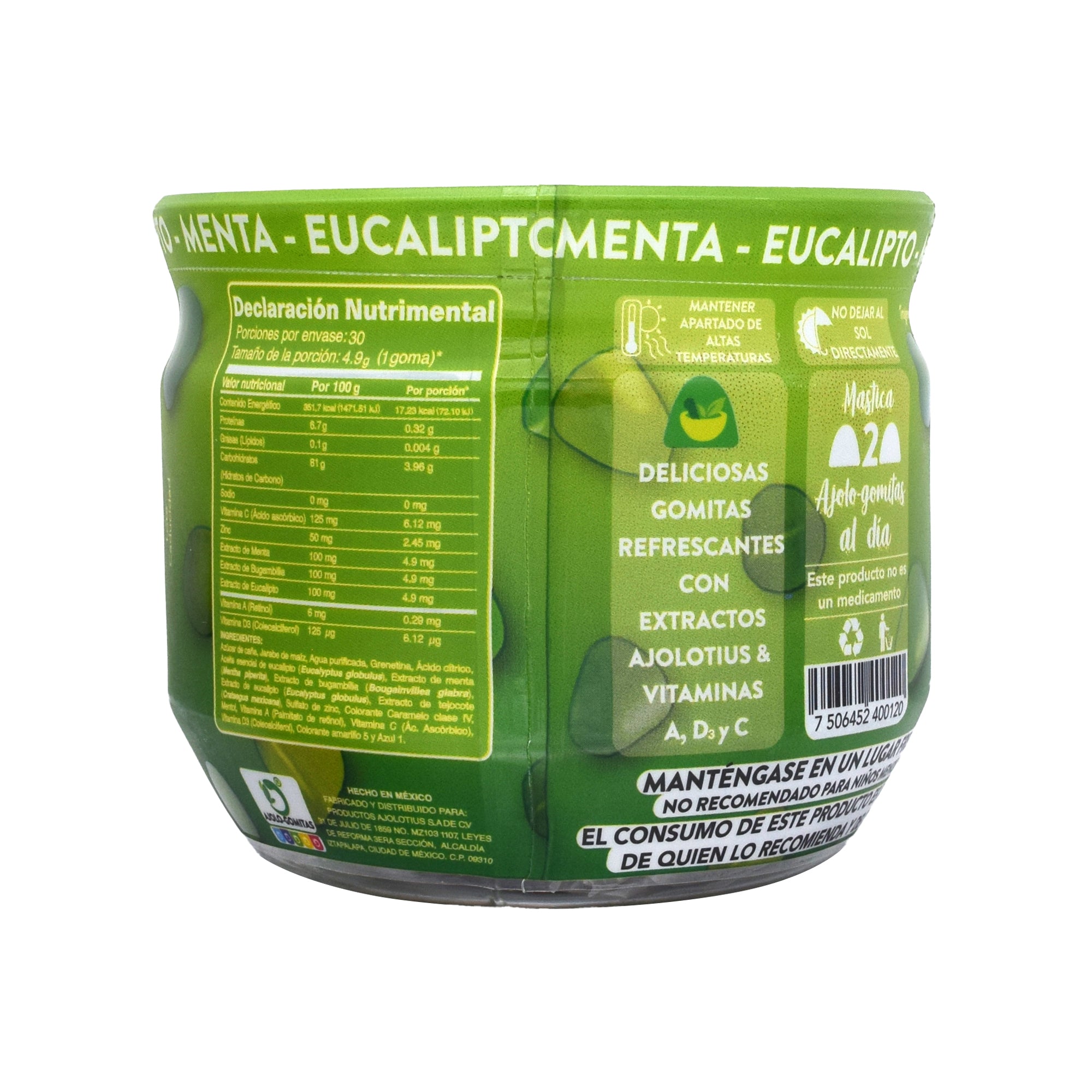 Gomitas Ajolotius Vit A D3 Y C 148 G