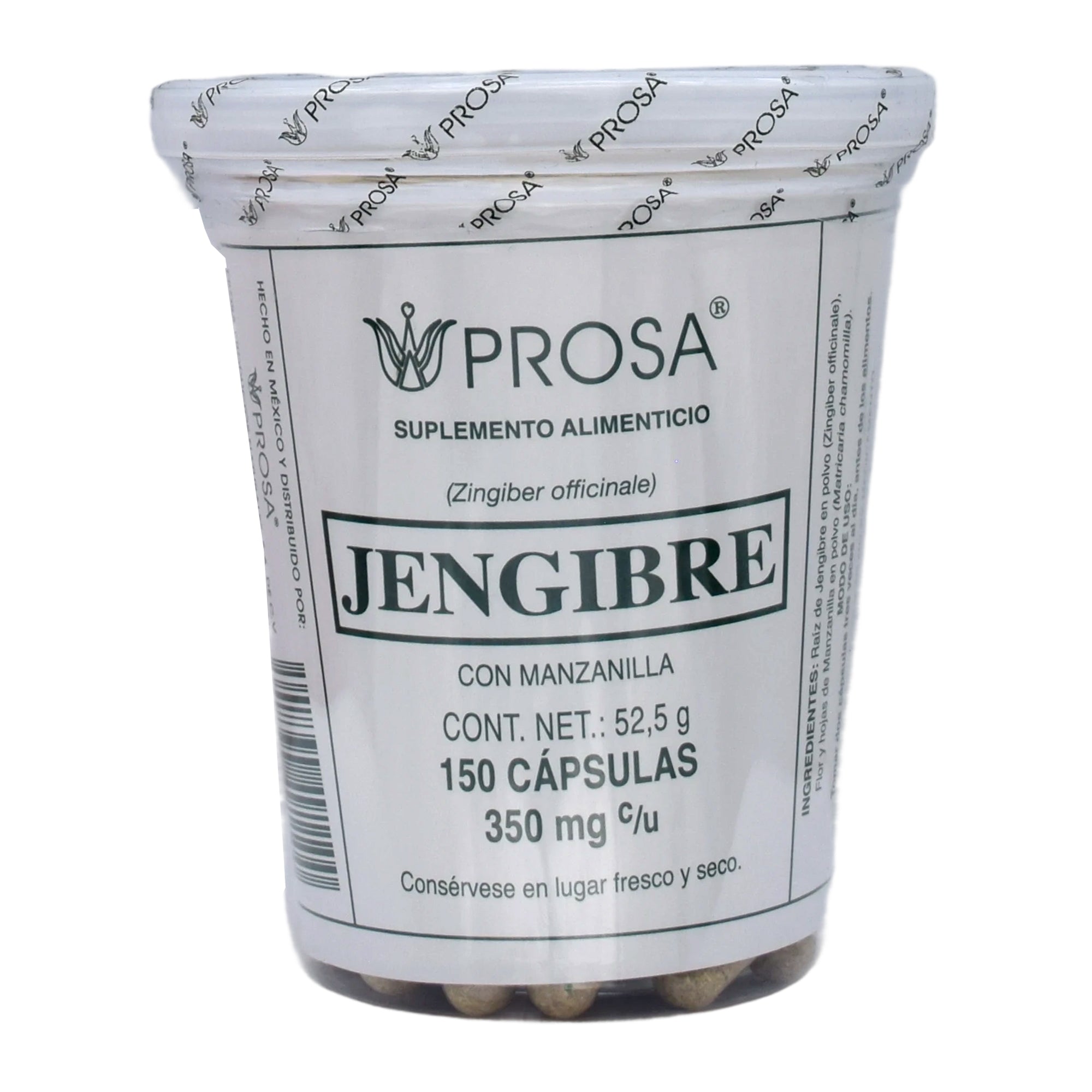 Jengibre Con Manzanilla 150 Cap