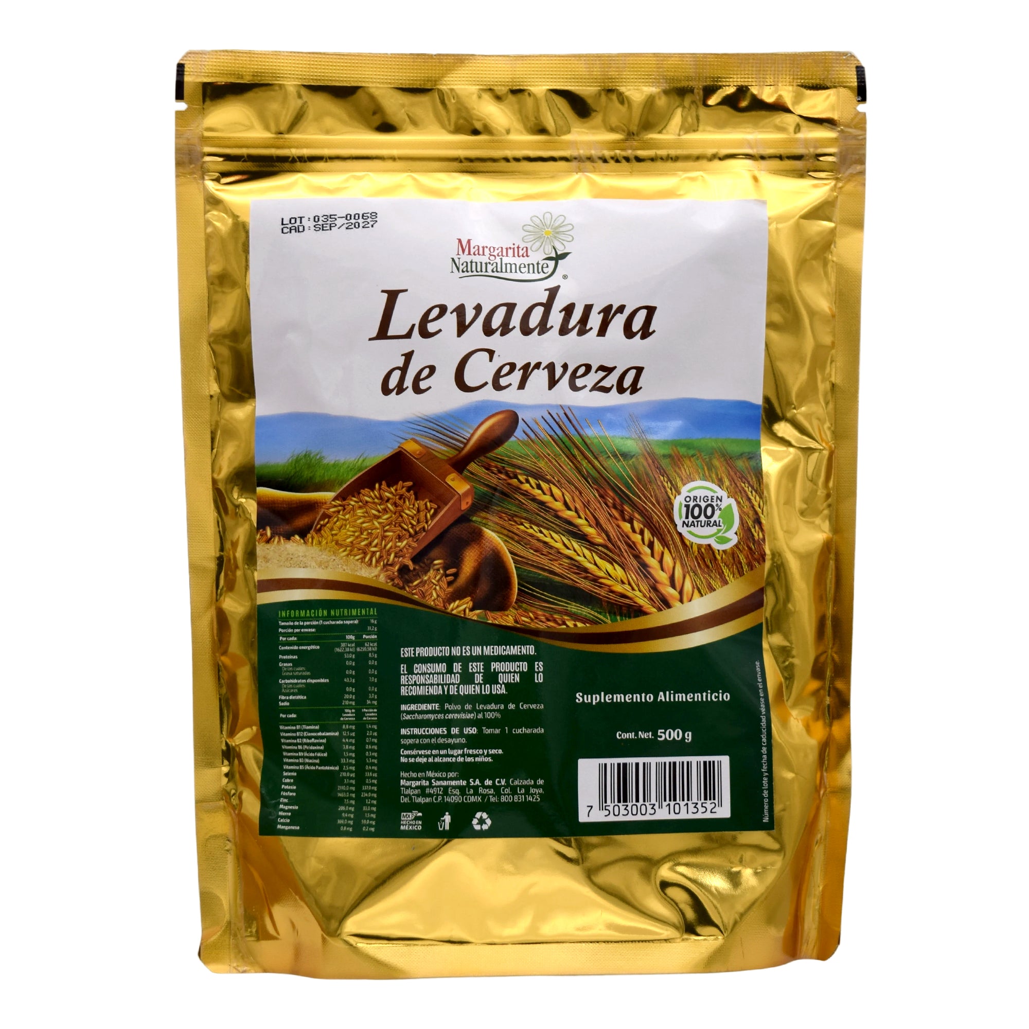 Levadura De Cerveza 500 G