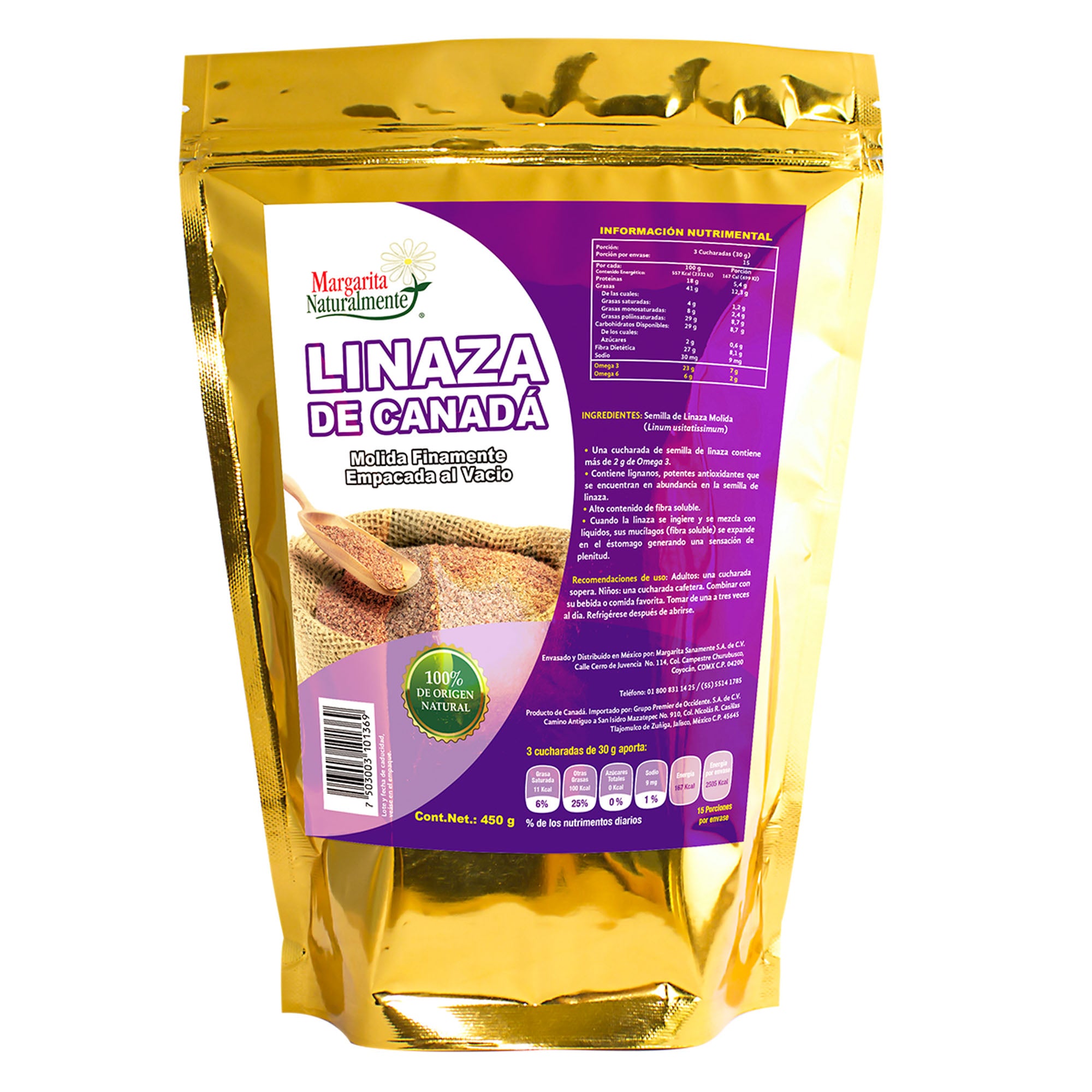 Linaza De Canada 450 G