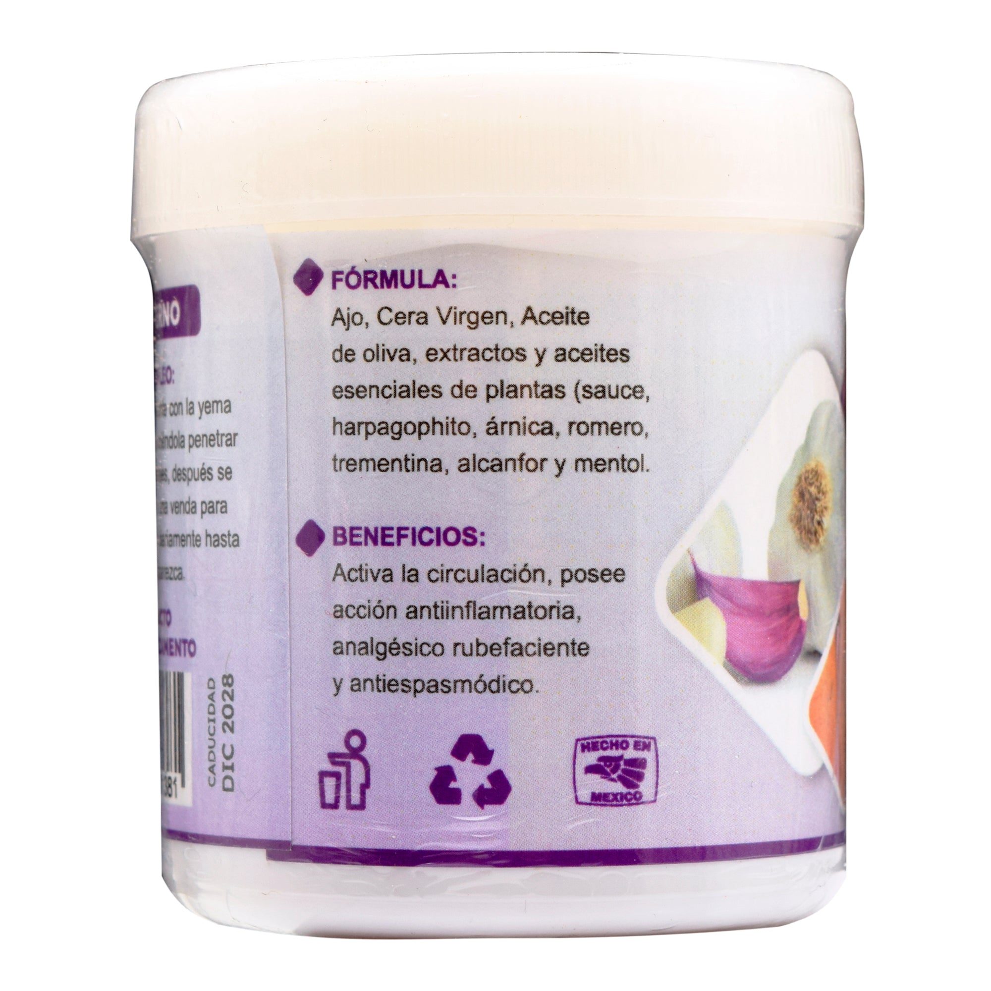 Unguento De Ajo 125 G