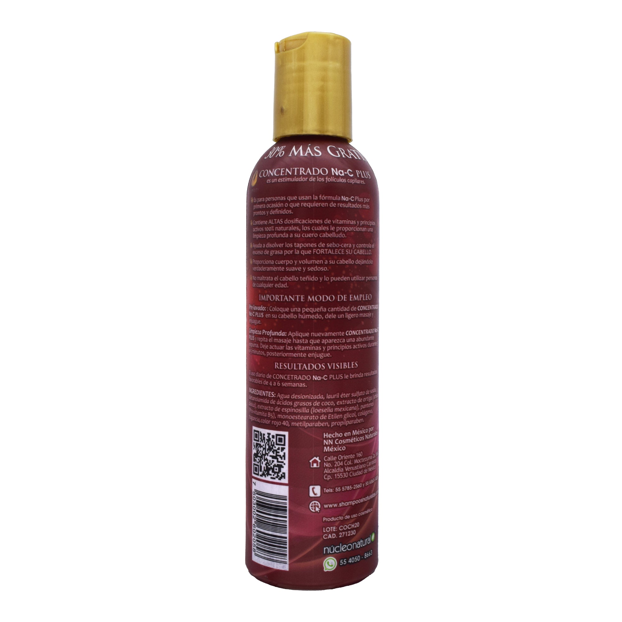 Shampoo Na C Plus Concentrado 325 Ml