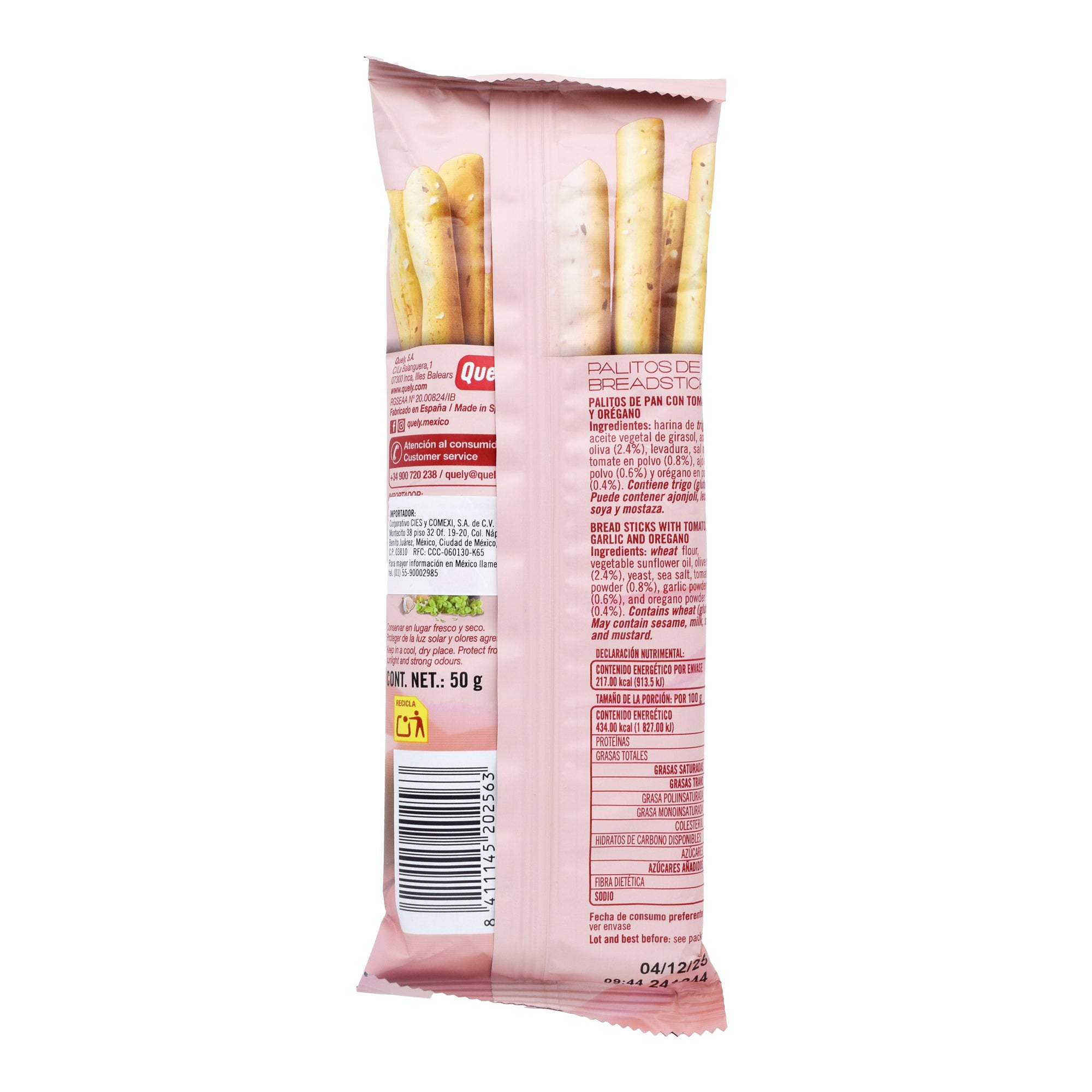 Palitos Sabor Mediterraneo 50 G
