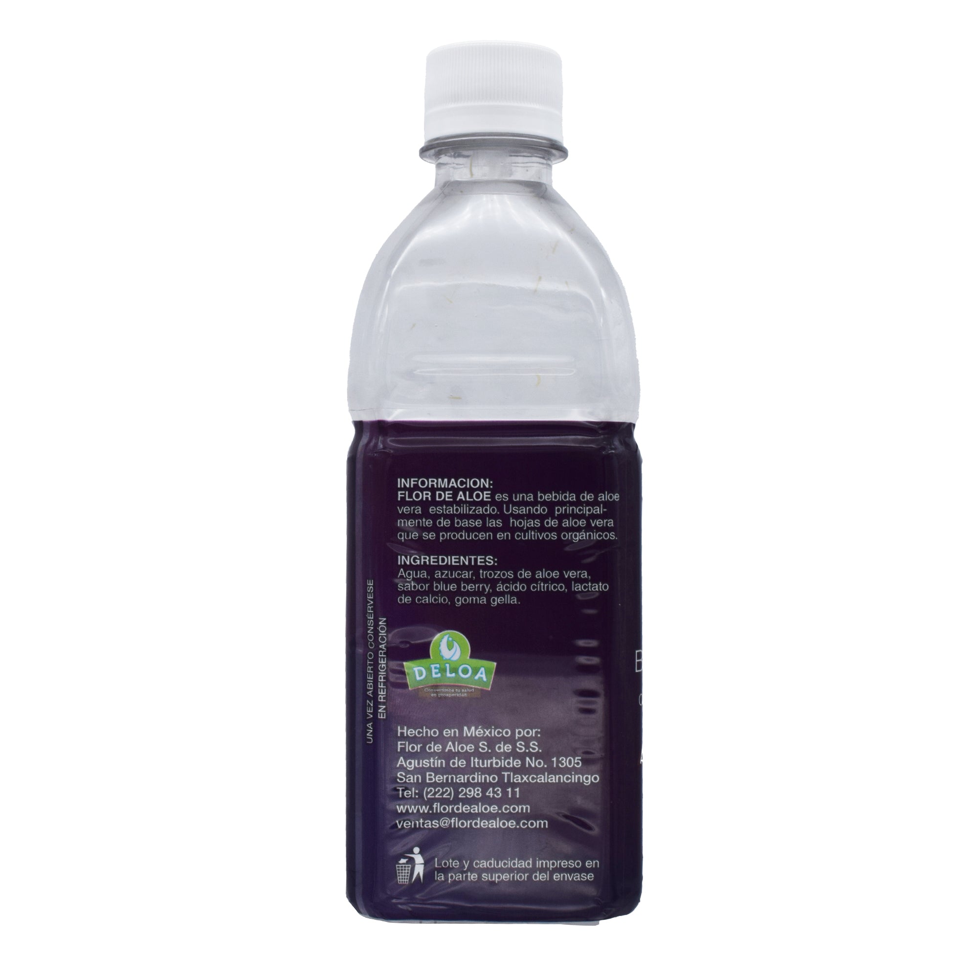 Bebida Con Trozos De Sabila Sab Blue Berry 500 Ml