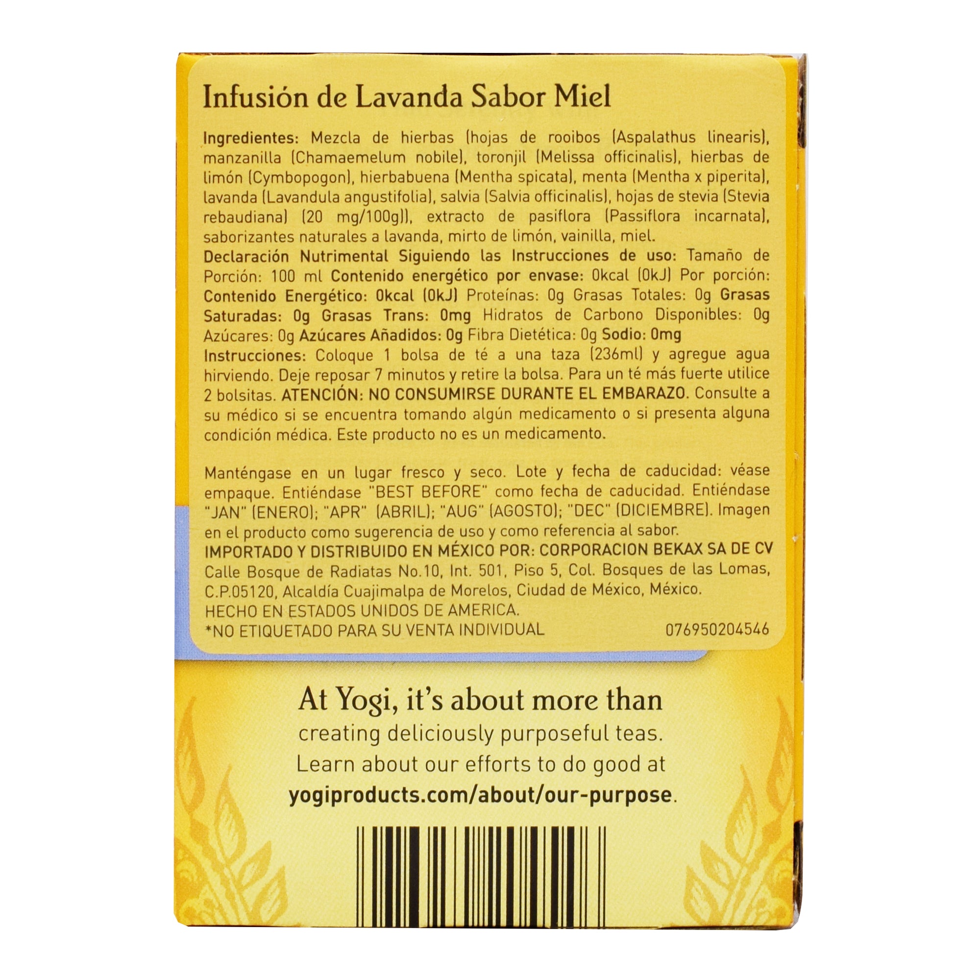 Infusion De Lavanda Miel 16 Sob