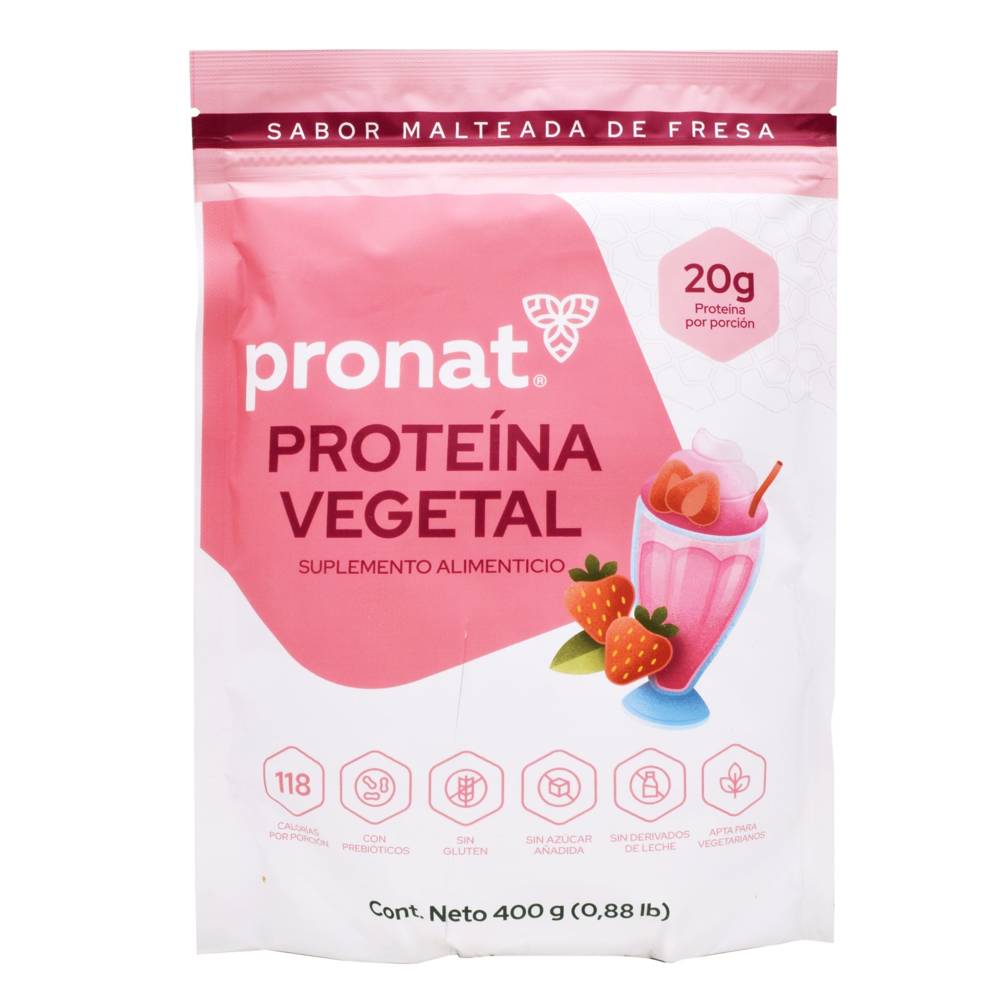 Proteina vegetal fresa 400 g