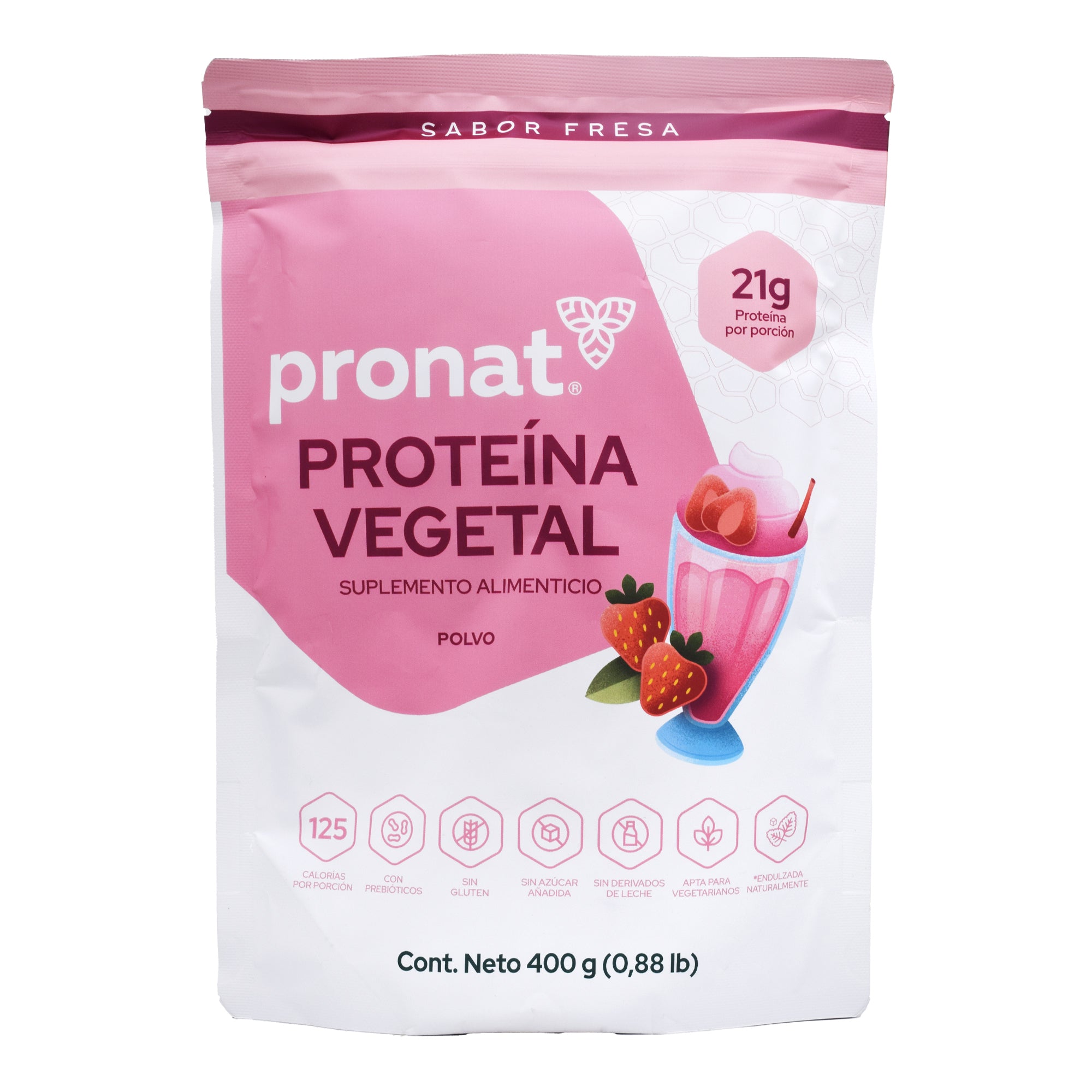 Proteina Vegetal Fresa 400 G
