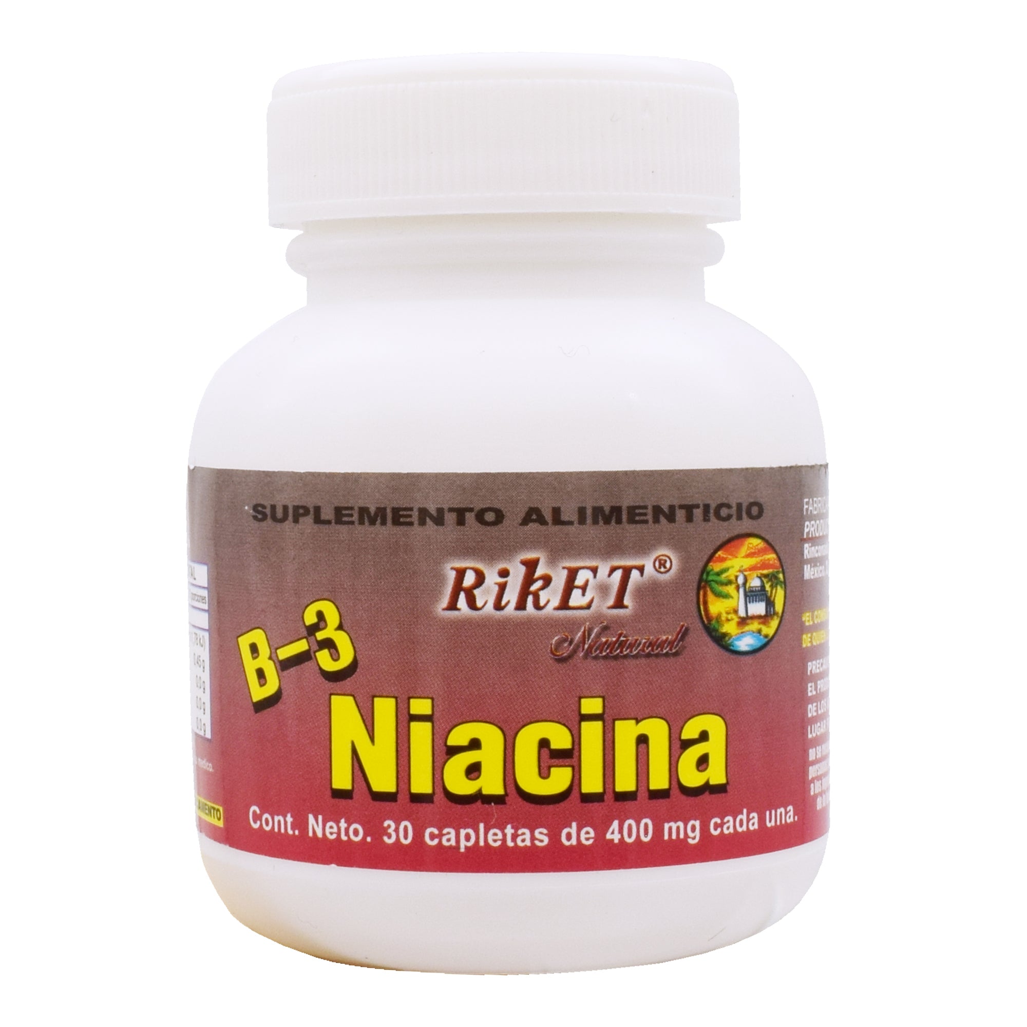 Vitamina b3 niacina 400 mg 30 cap