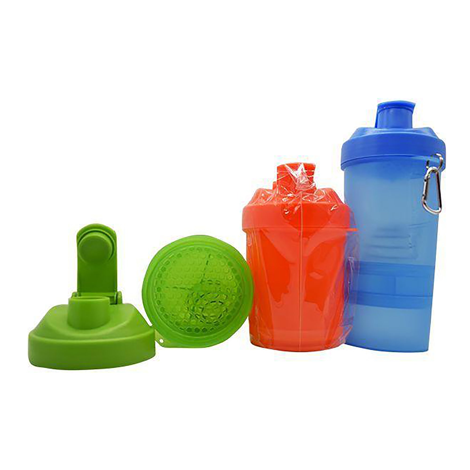 Vaso shaker con compartimentos varios colores 450 ml