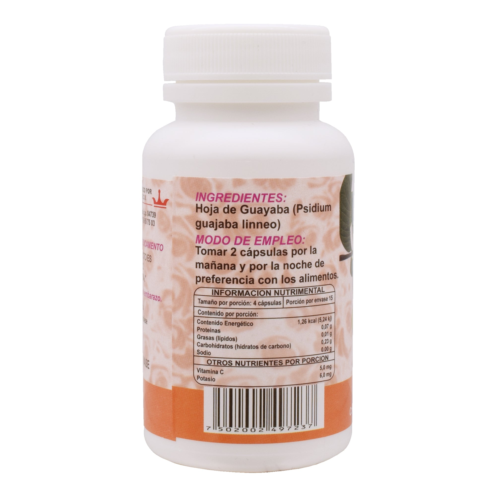 Hoja De Guayaba 60 Cap