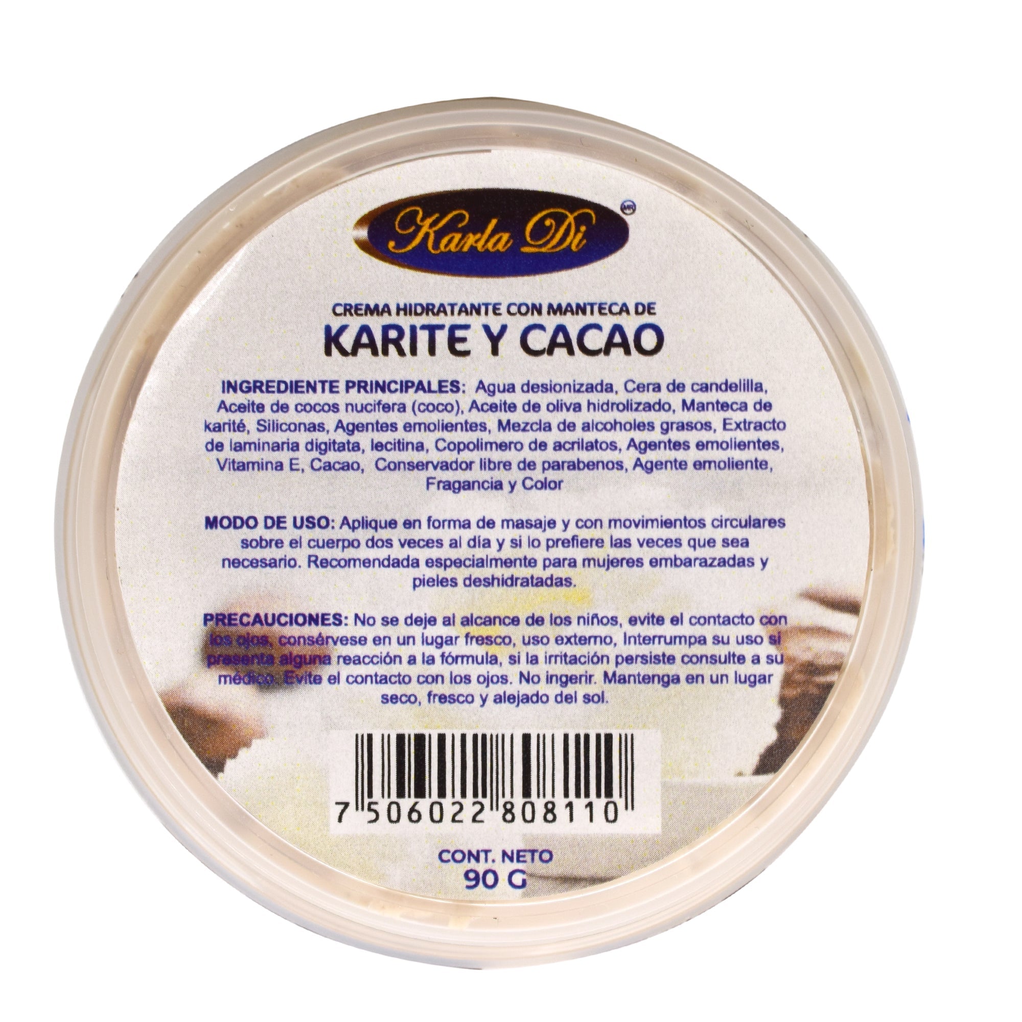 Crema manteca karite cacao 90 g