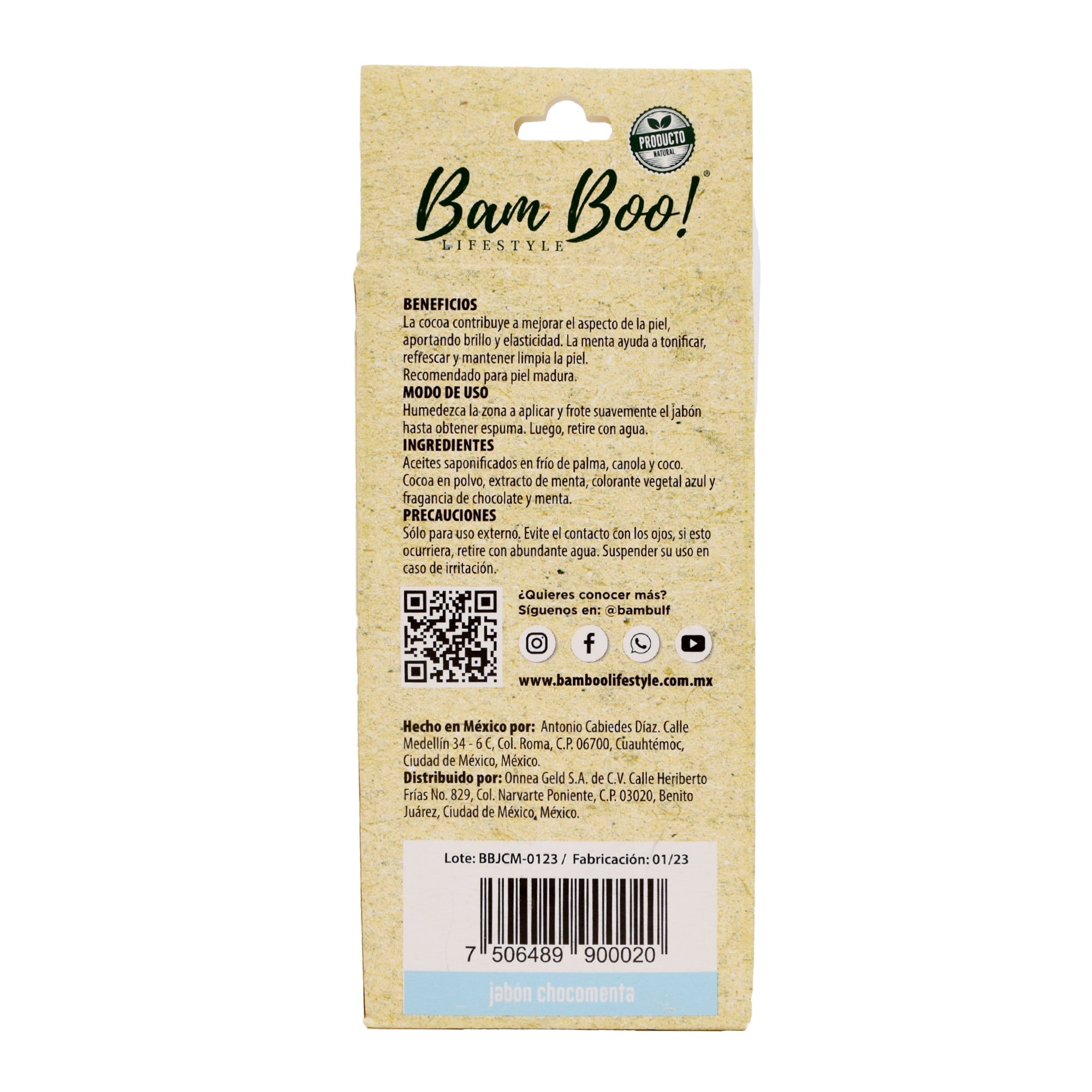 Jabon Chocomenta 100 G