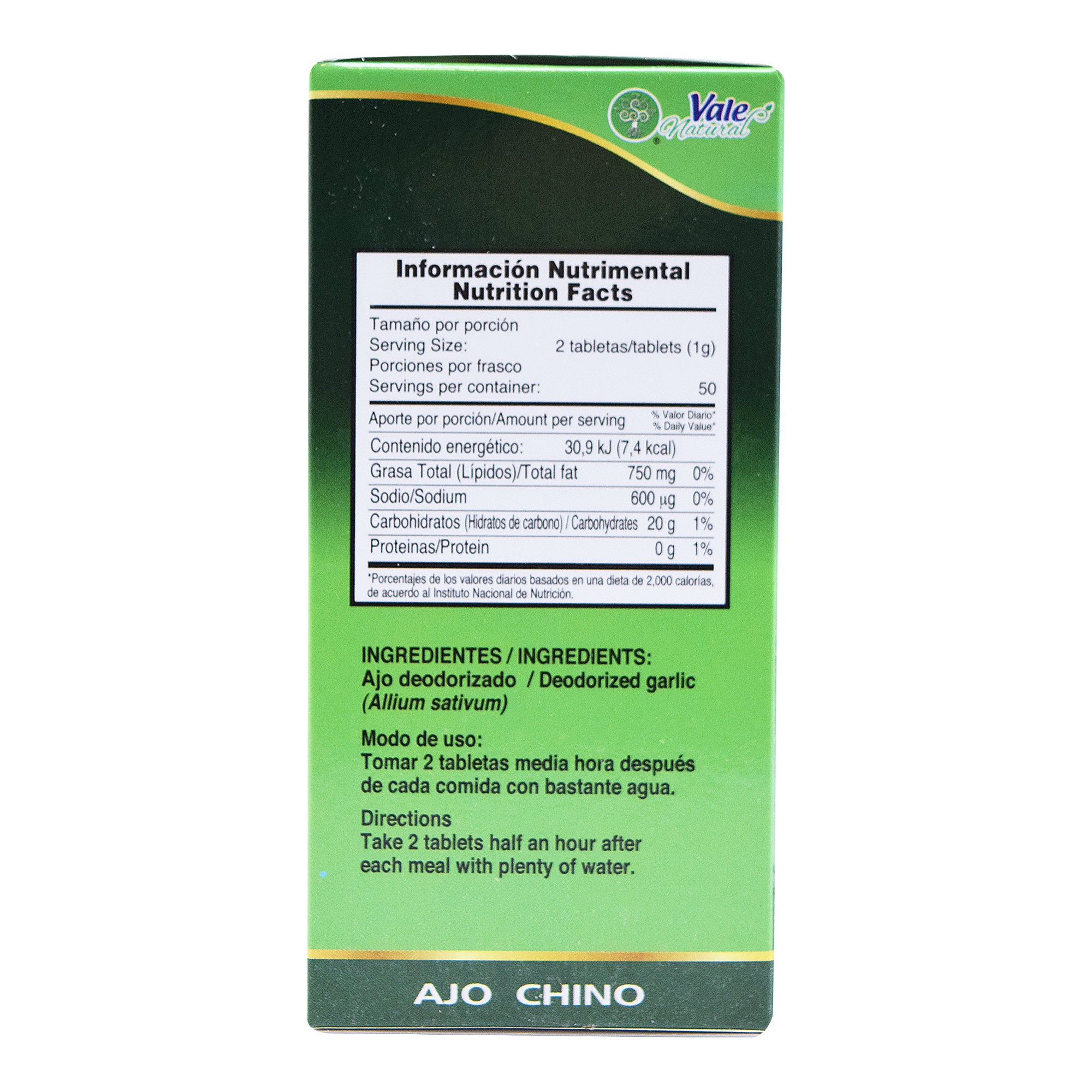 Ajo Chino 100 Tab