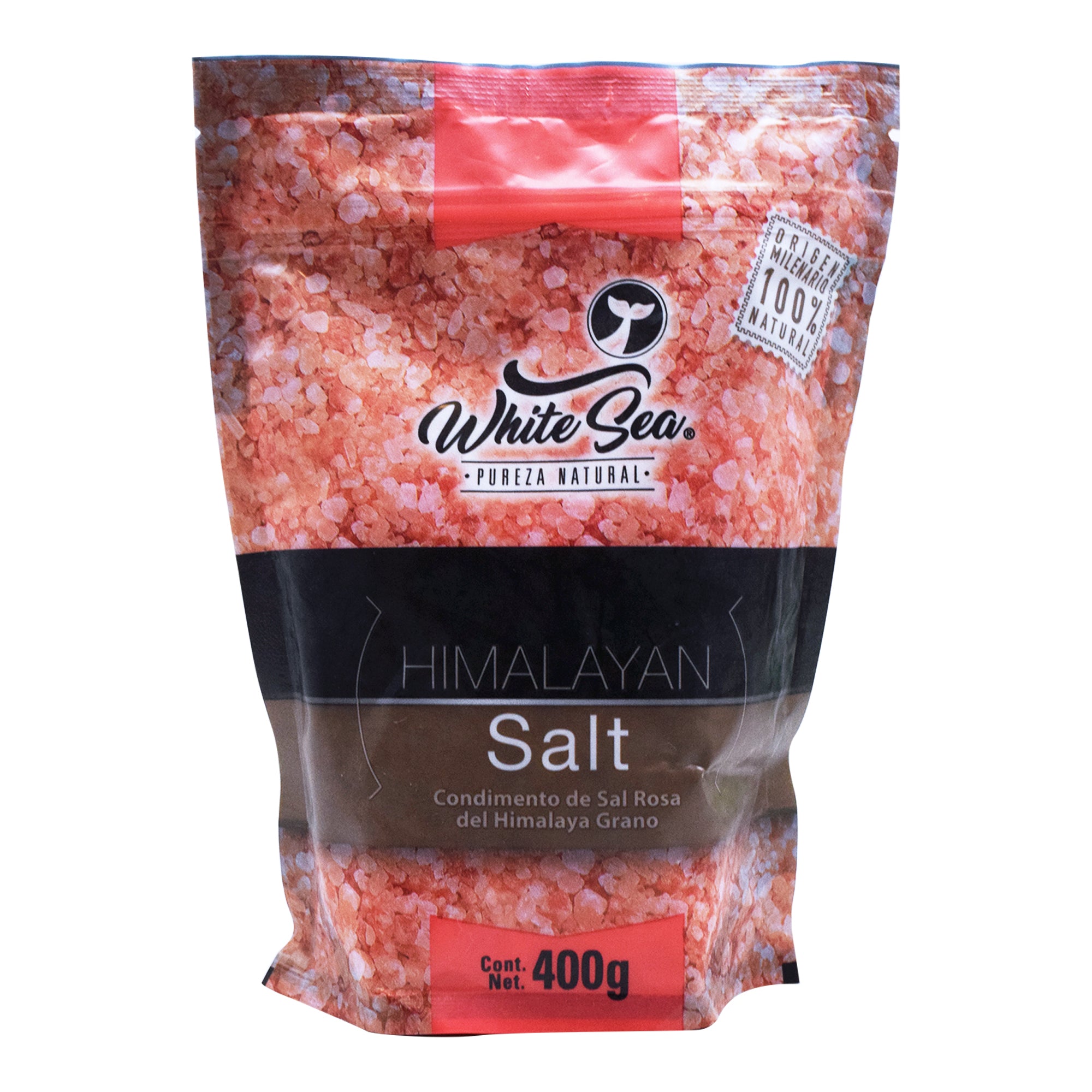 Sal rosa del himalaya 400 g white sea - Súper Naturista