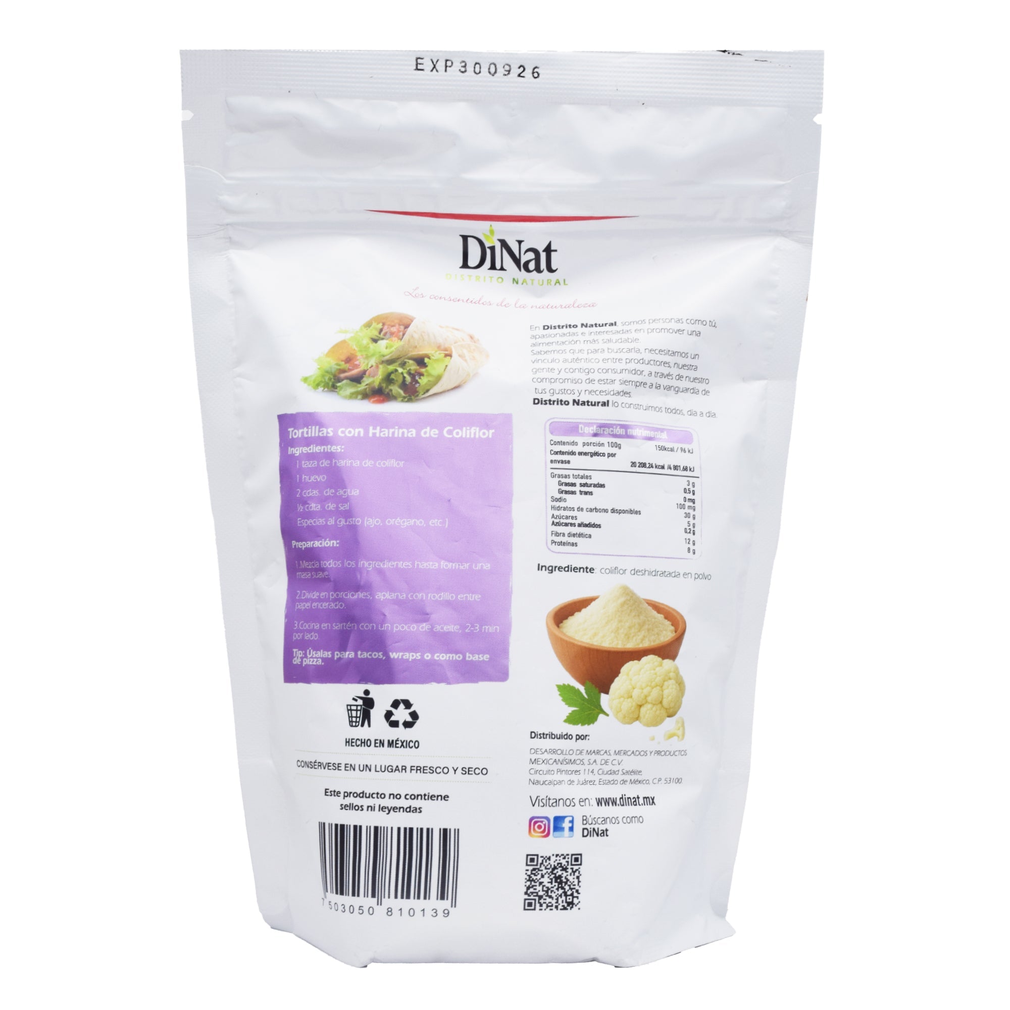 Harina De Coliflor 350 G