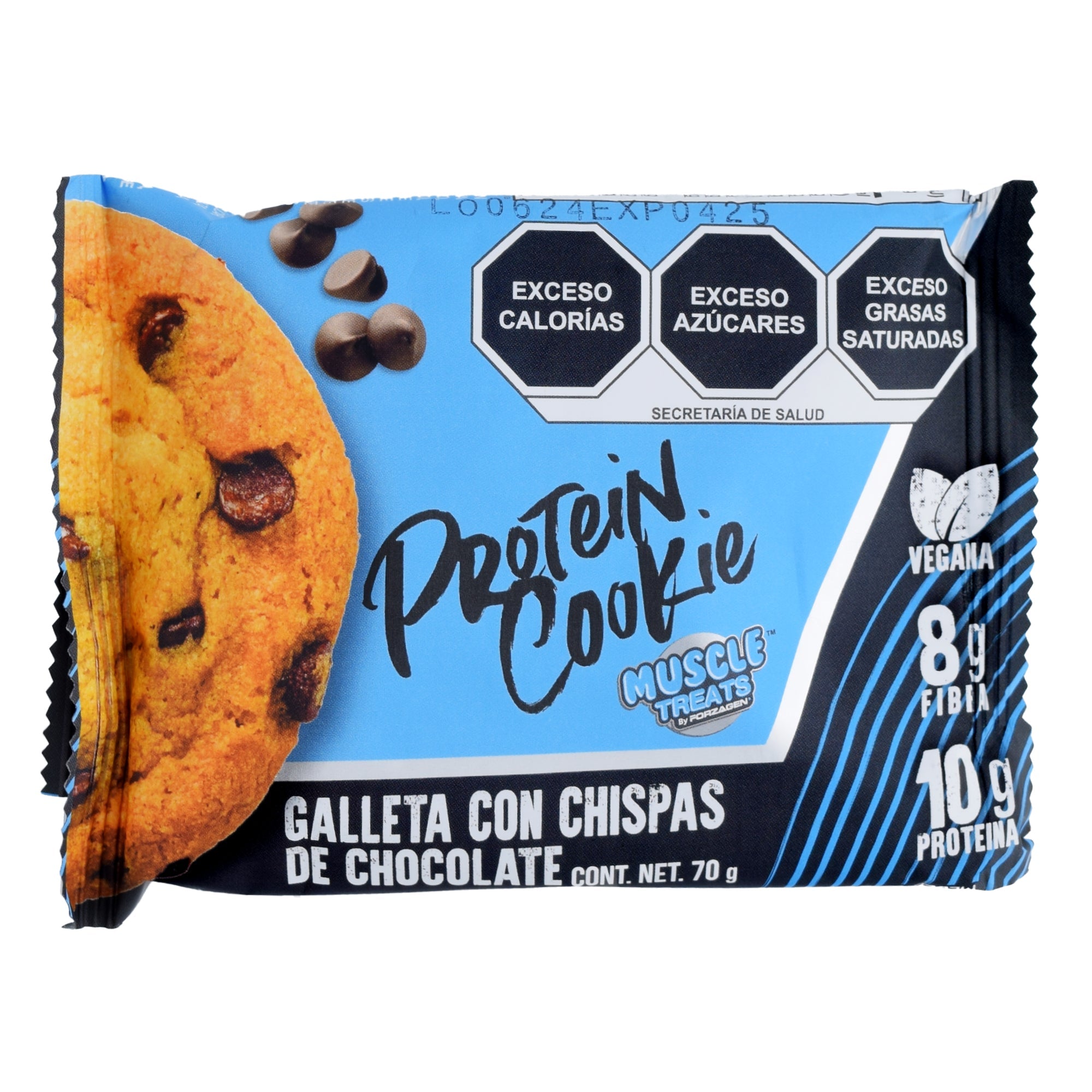 Galleta De Proteina Con Chocolate 70 G (Paquete 12)