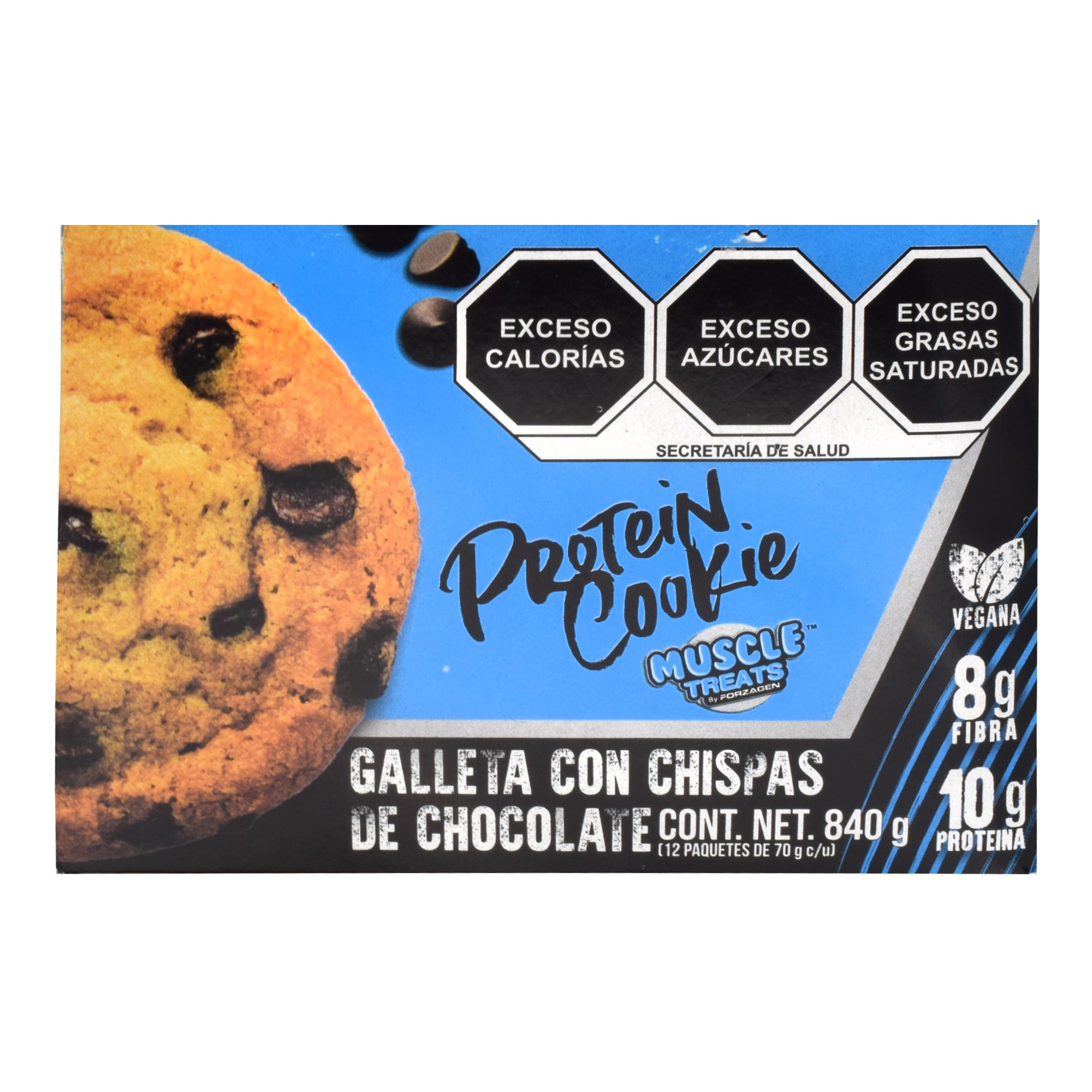 Galleta De Proteina Con Chocolate 70 G (Paquete 12)