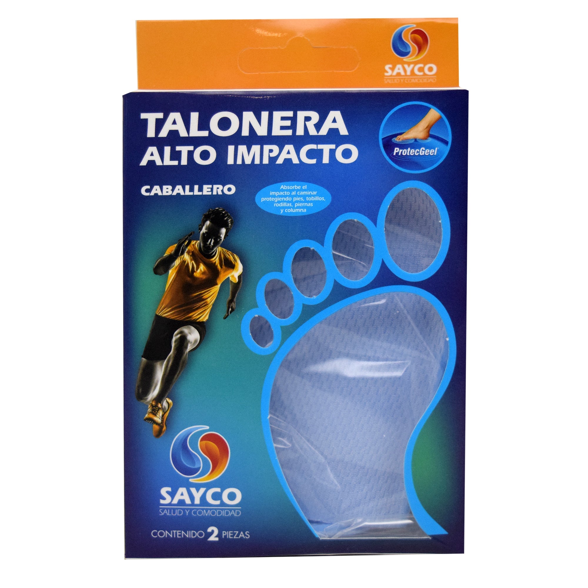 Talonera De Gel Alto Impacto Caballero