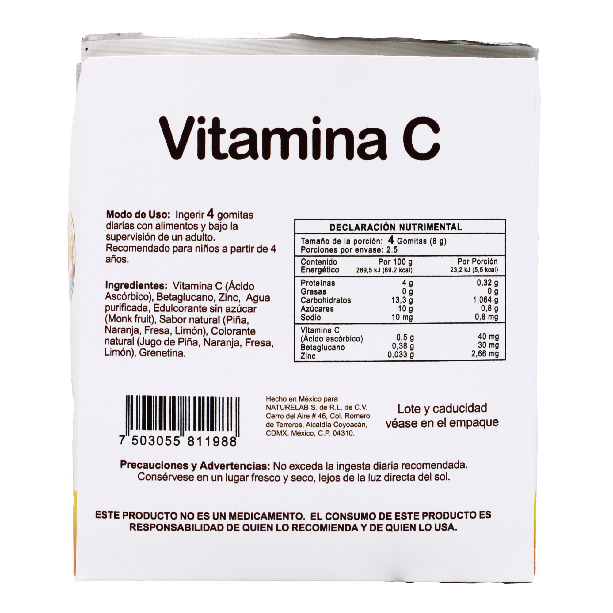 Vitamina C Kids 10 Gomitas (PAQUETE 5)