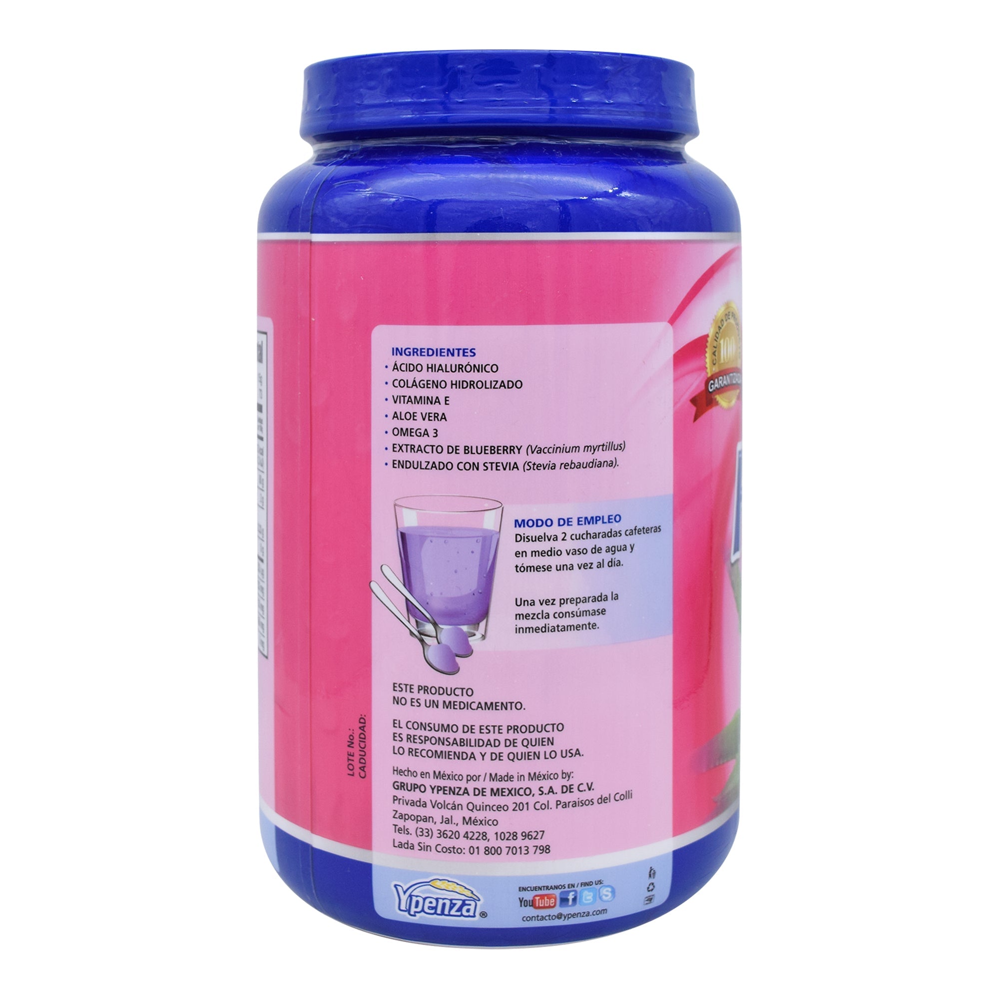 Acido Hialuronico Con Colageno Y Vit E 1100 G