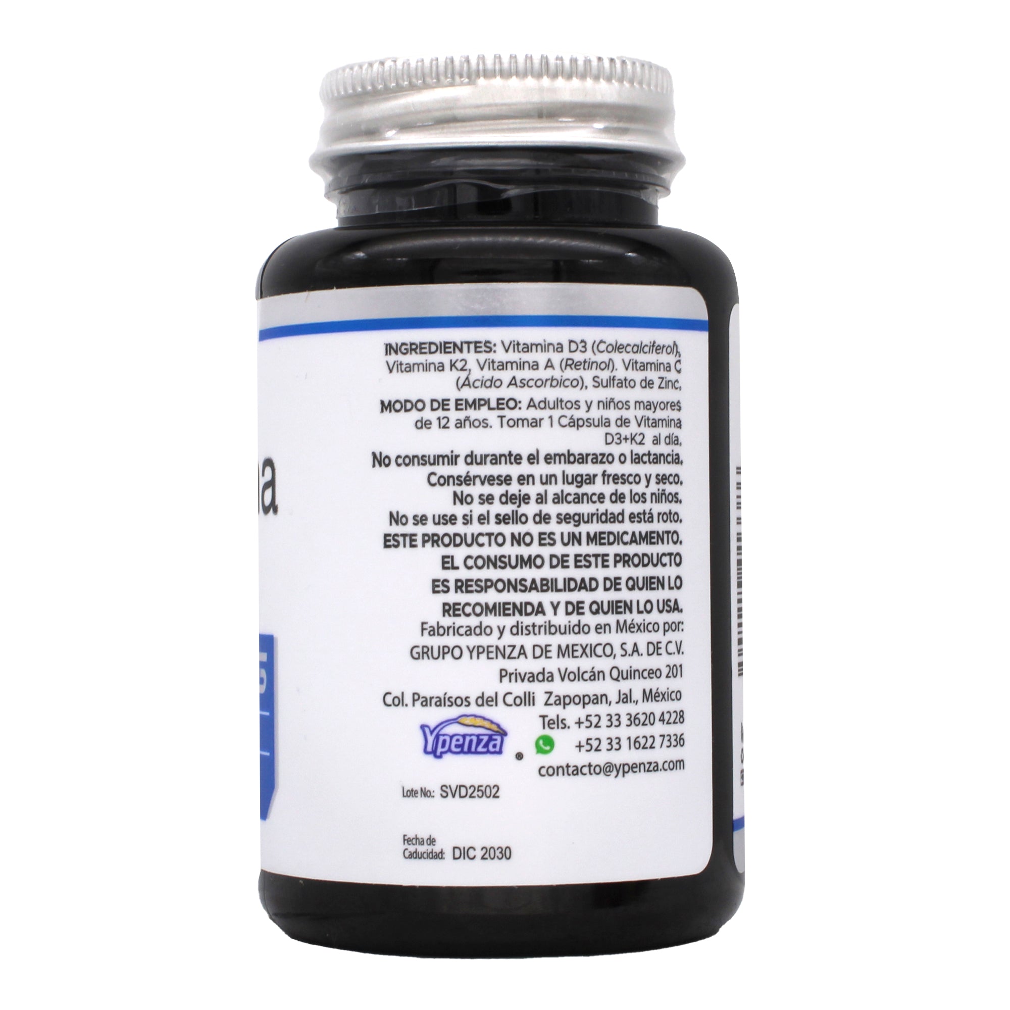 Vitamina D3 Mas K2 30 Cap