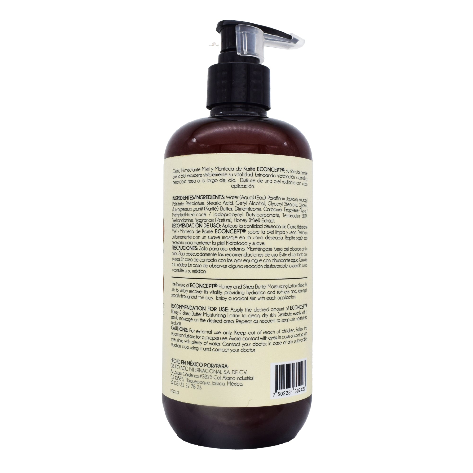 Crema Humectante Miel Manteca De Karite 500 Ml