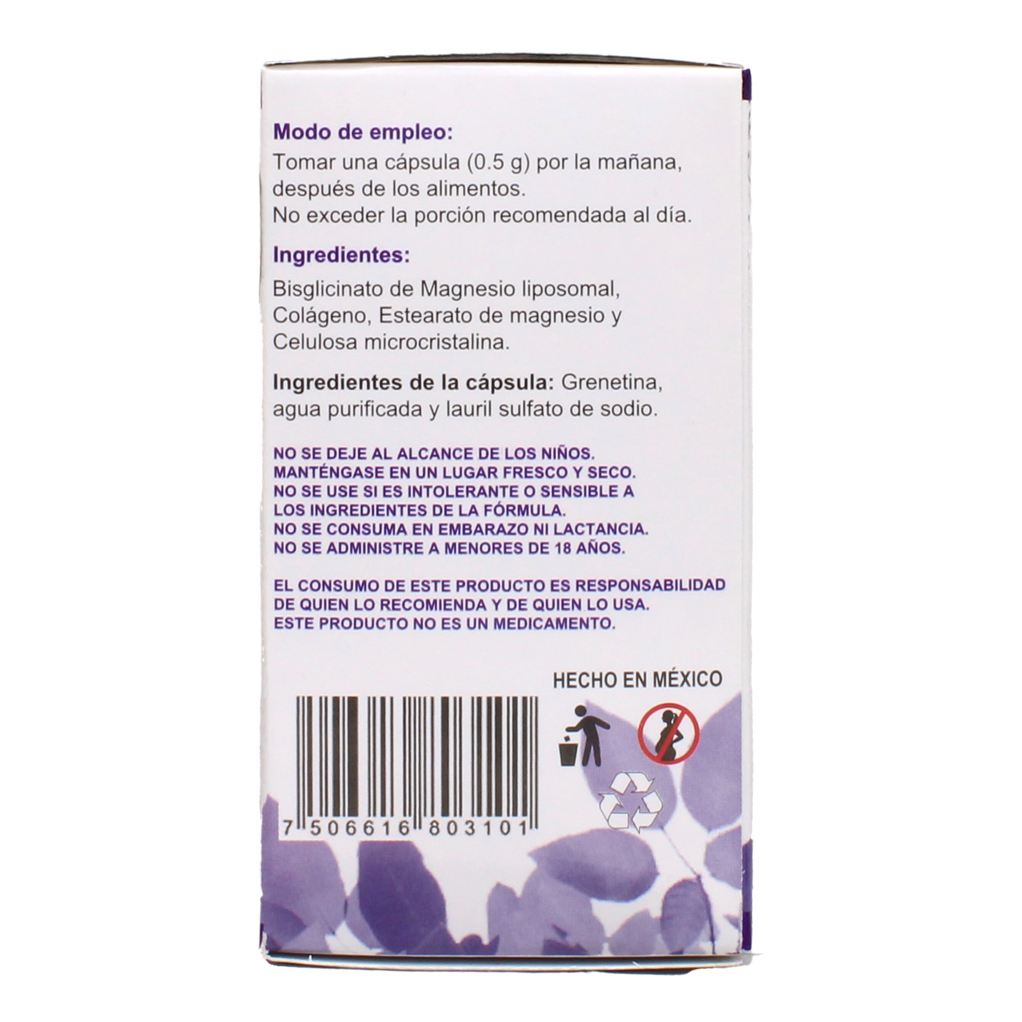 Bisglicinato De Magnesio Liposomal 30 Cap