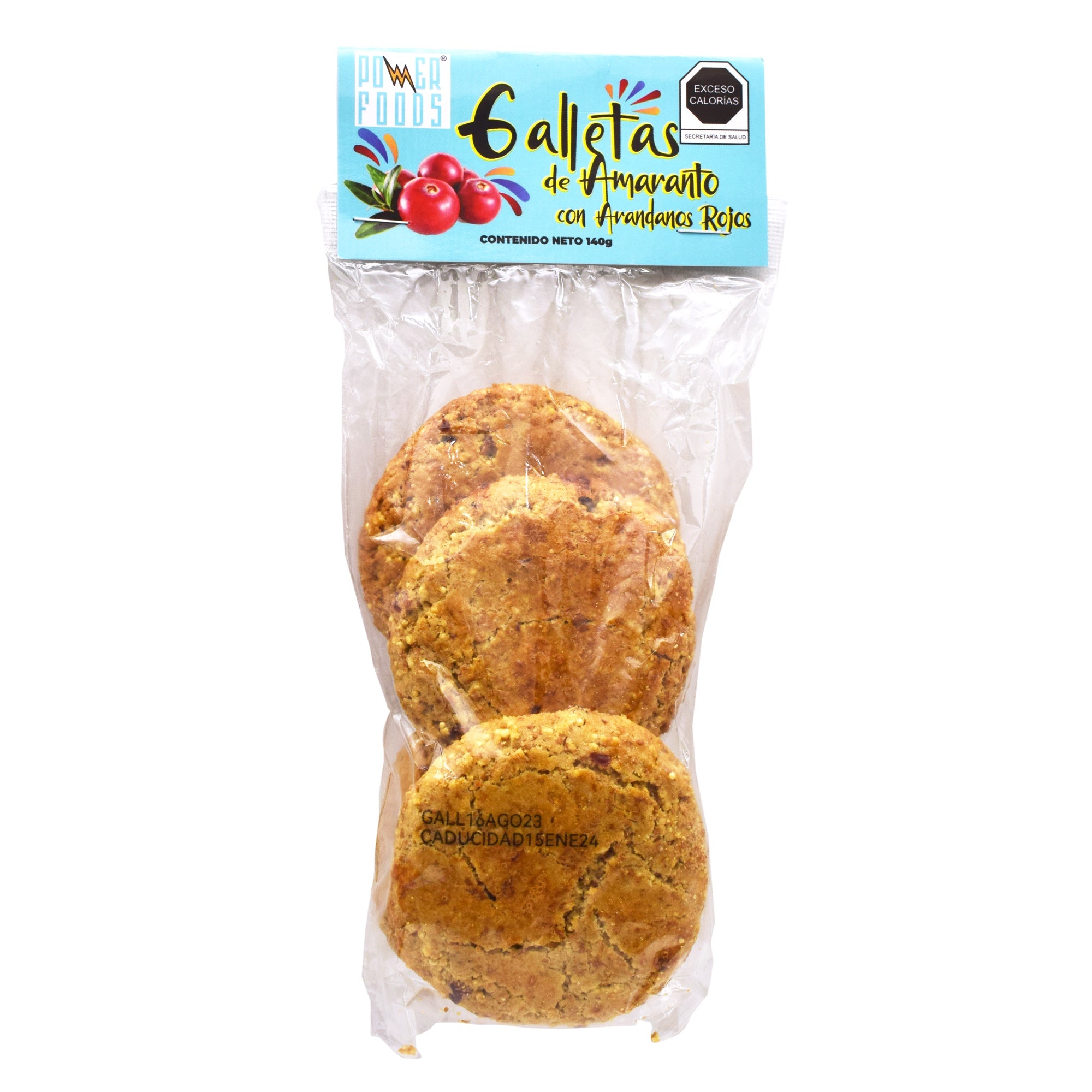 Galletas De Amaranto Con Arandanos 140 G (Caja 12)