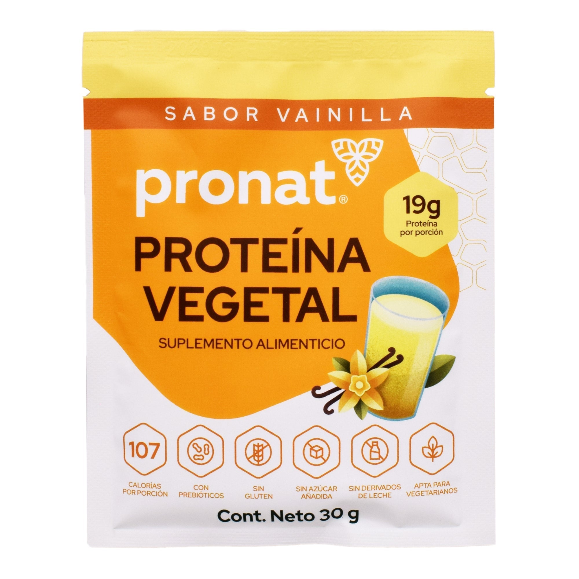 Proteina Vegetal Vainilla 30 G (Paquete 12)