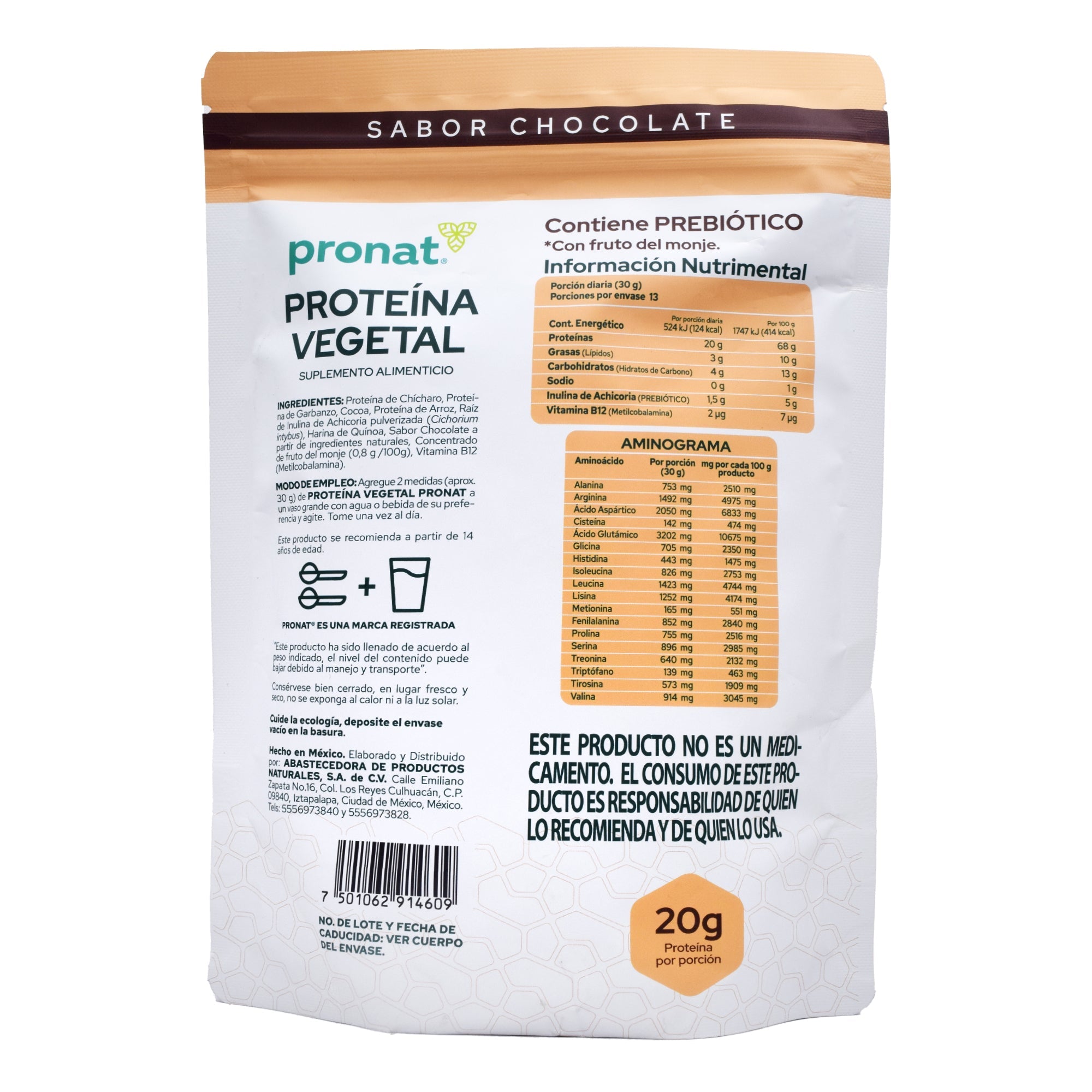 Proteina Vegetal Chocolate 400 G