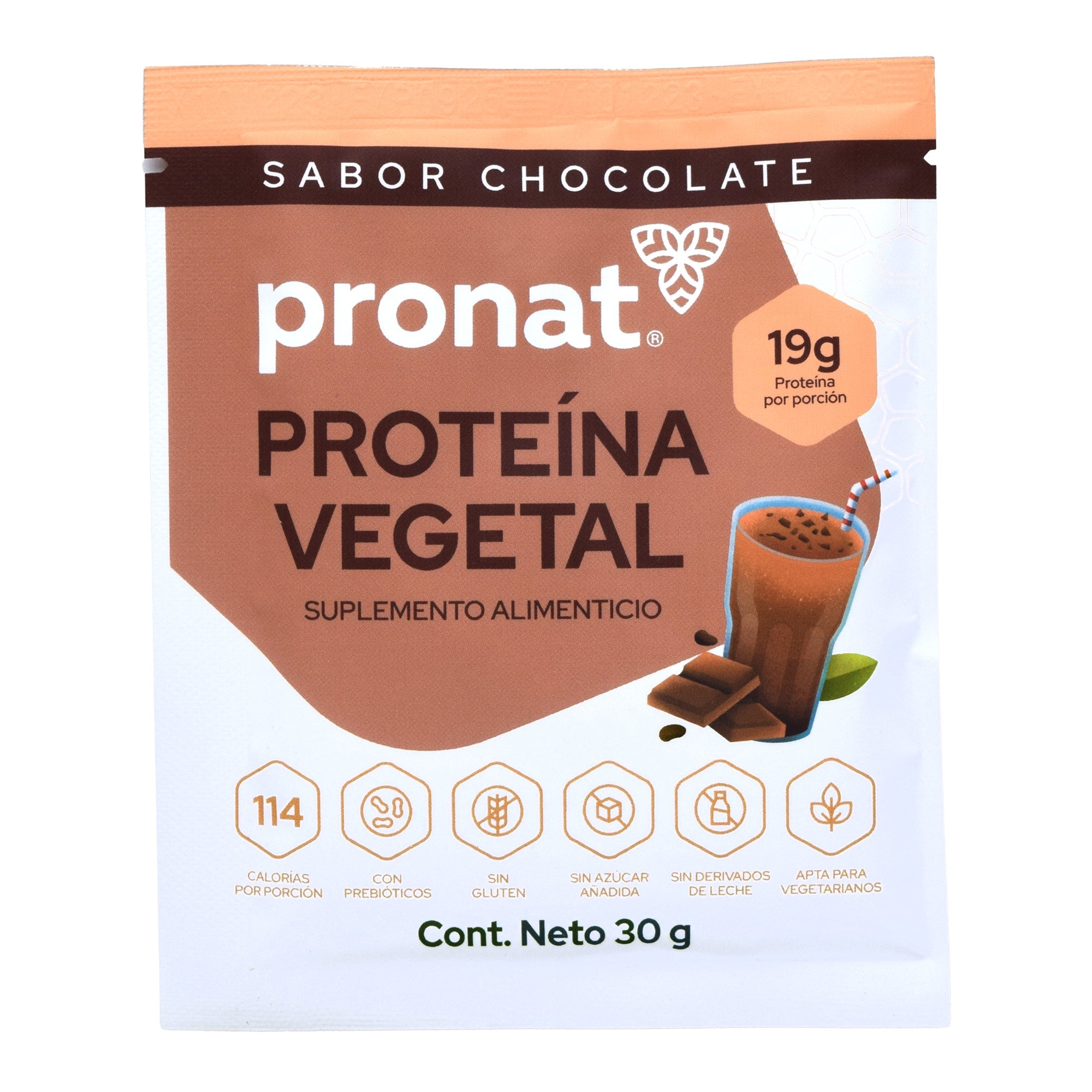 Proteina Vegetal Chocolate 30 G (PAQUETE 12)