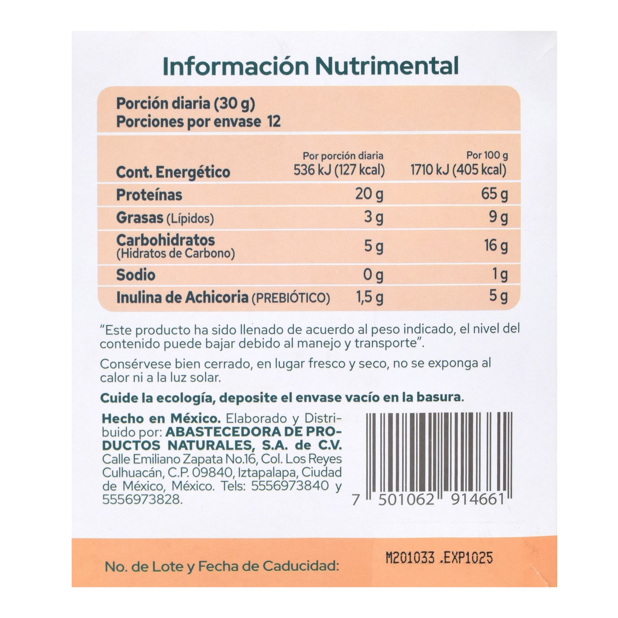 Proteina Vegetal Cappuccino 30 G (PAQUETE 12)