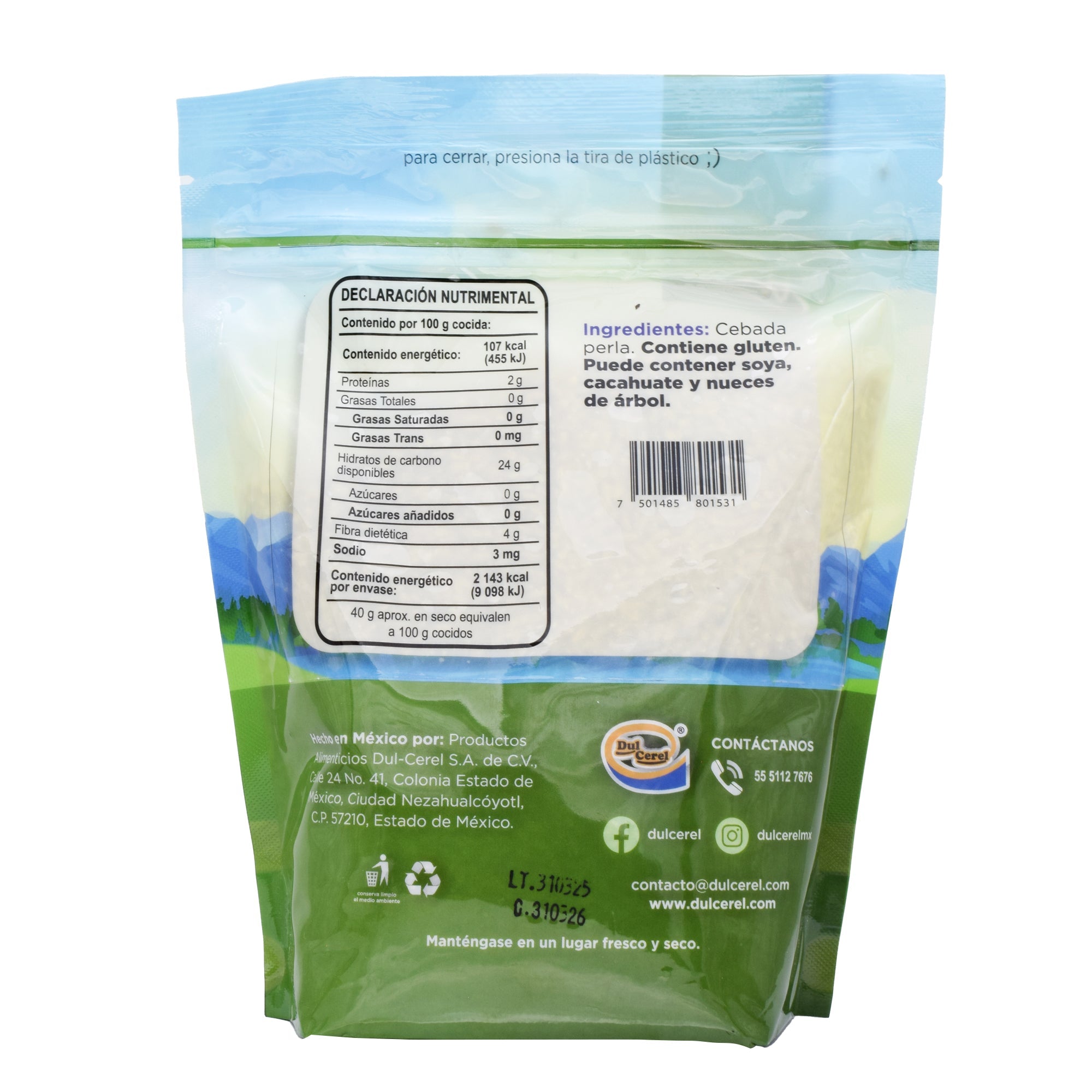 Cebada Perla 800 G