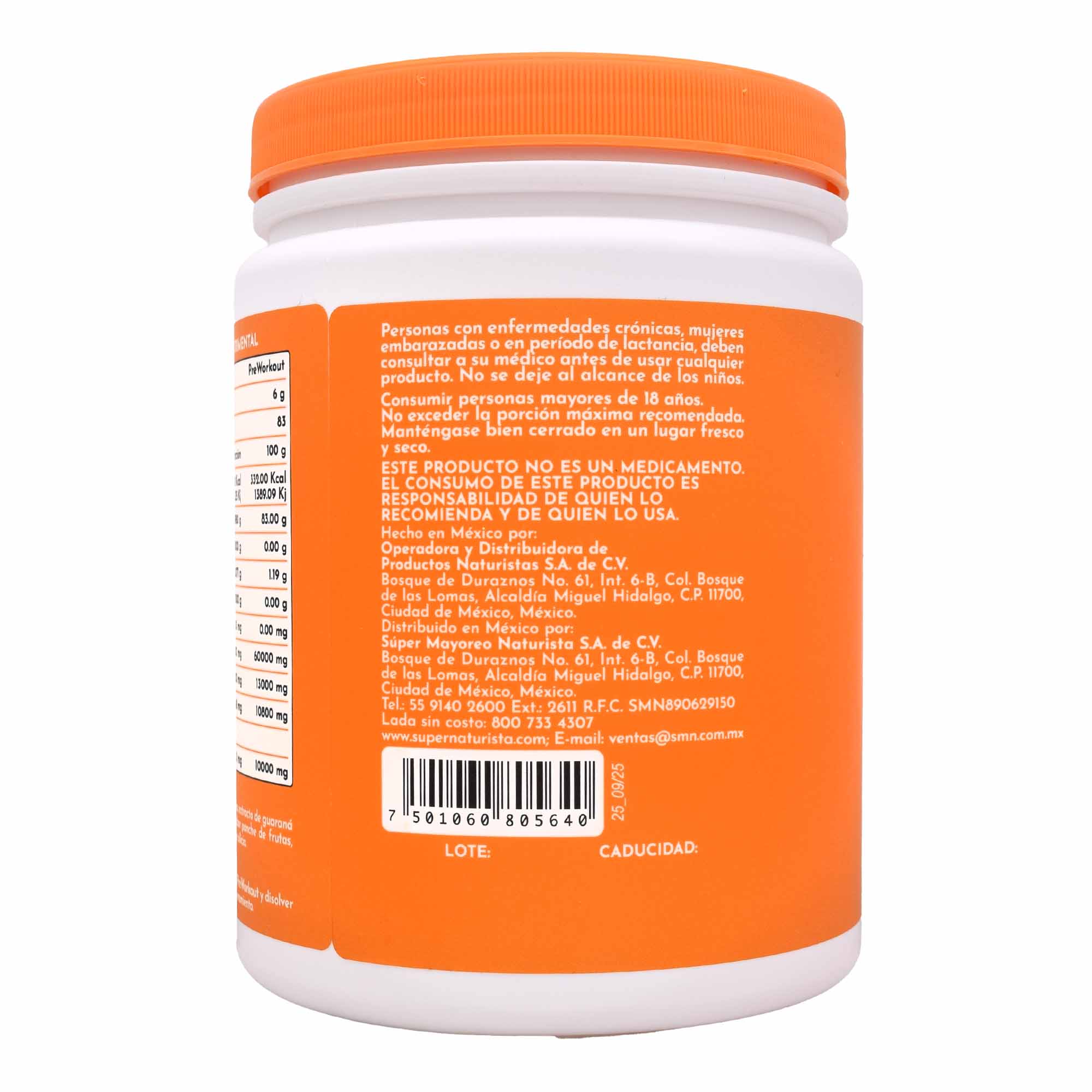 Preworkout Ponche De Frutas 500 G