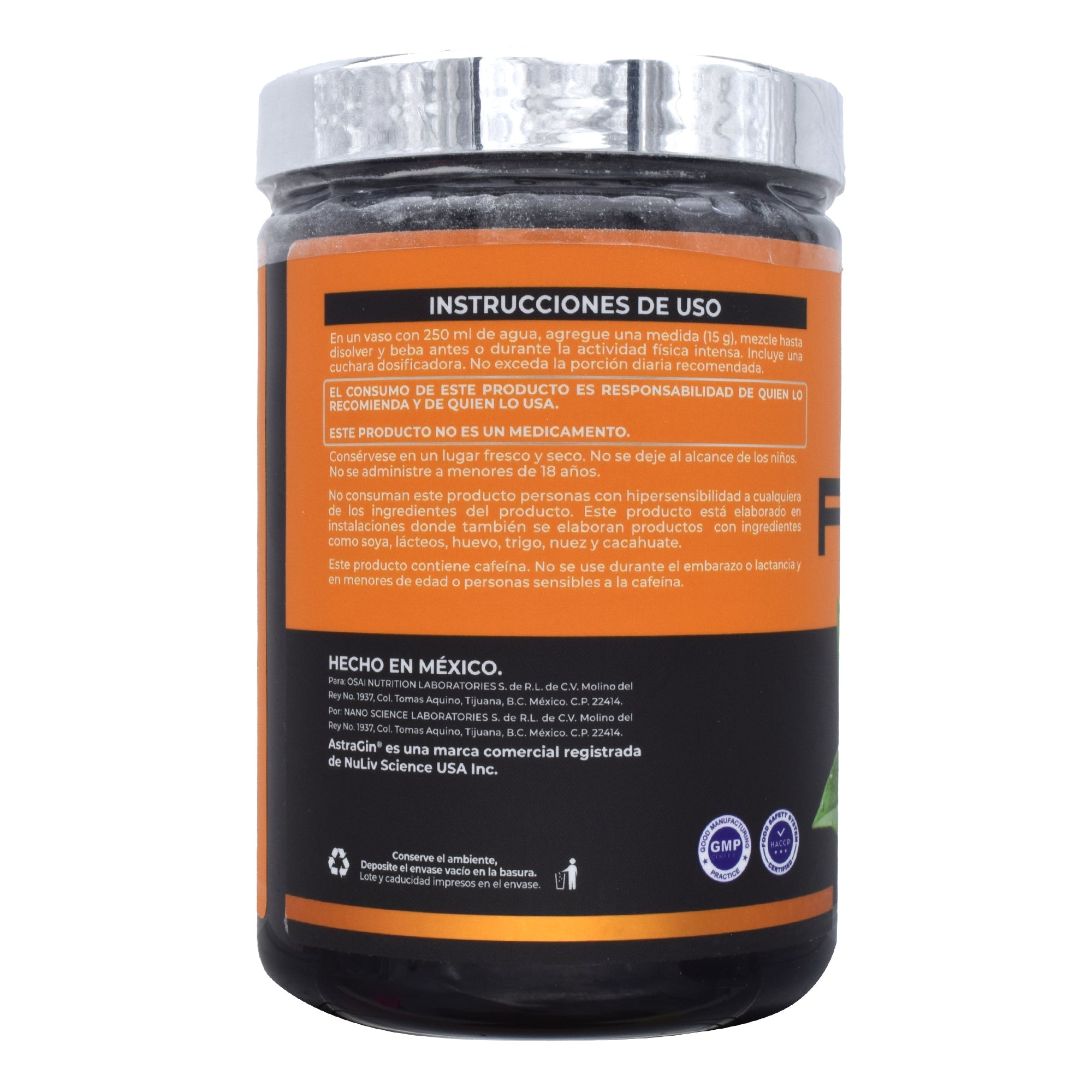 Pre Entreno Vaso Nox Sab Mora Azul 360 G