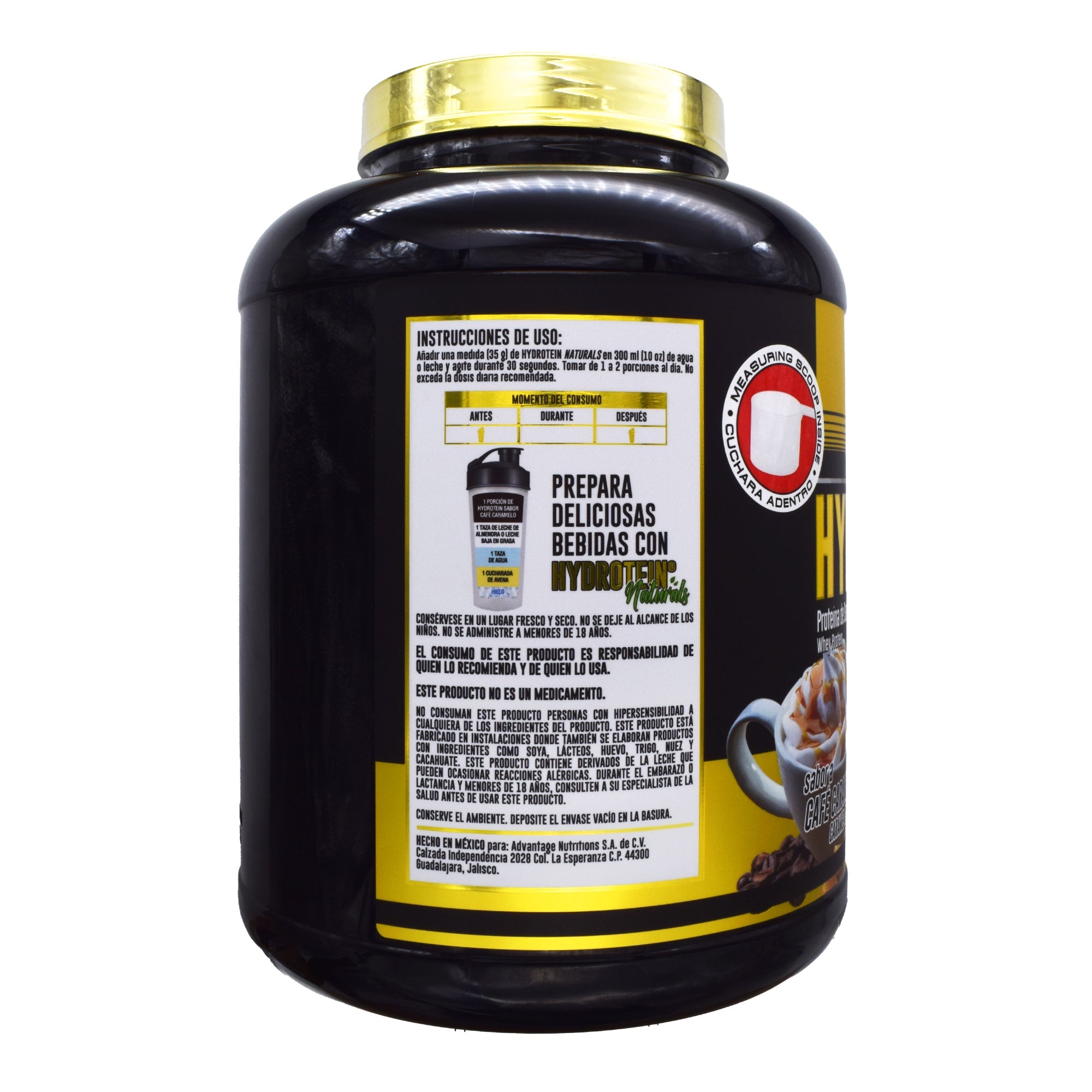 Hydrotein Naturals Y Probioticos Cafe Caramelo 2.270 Kg