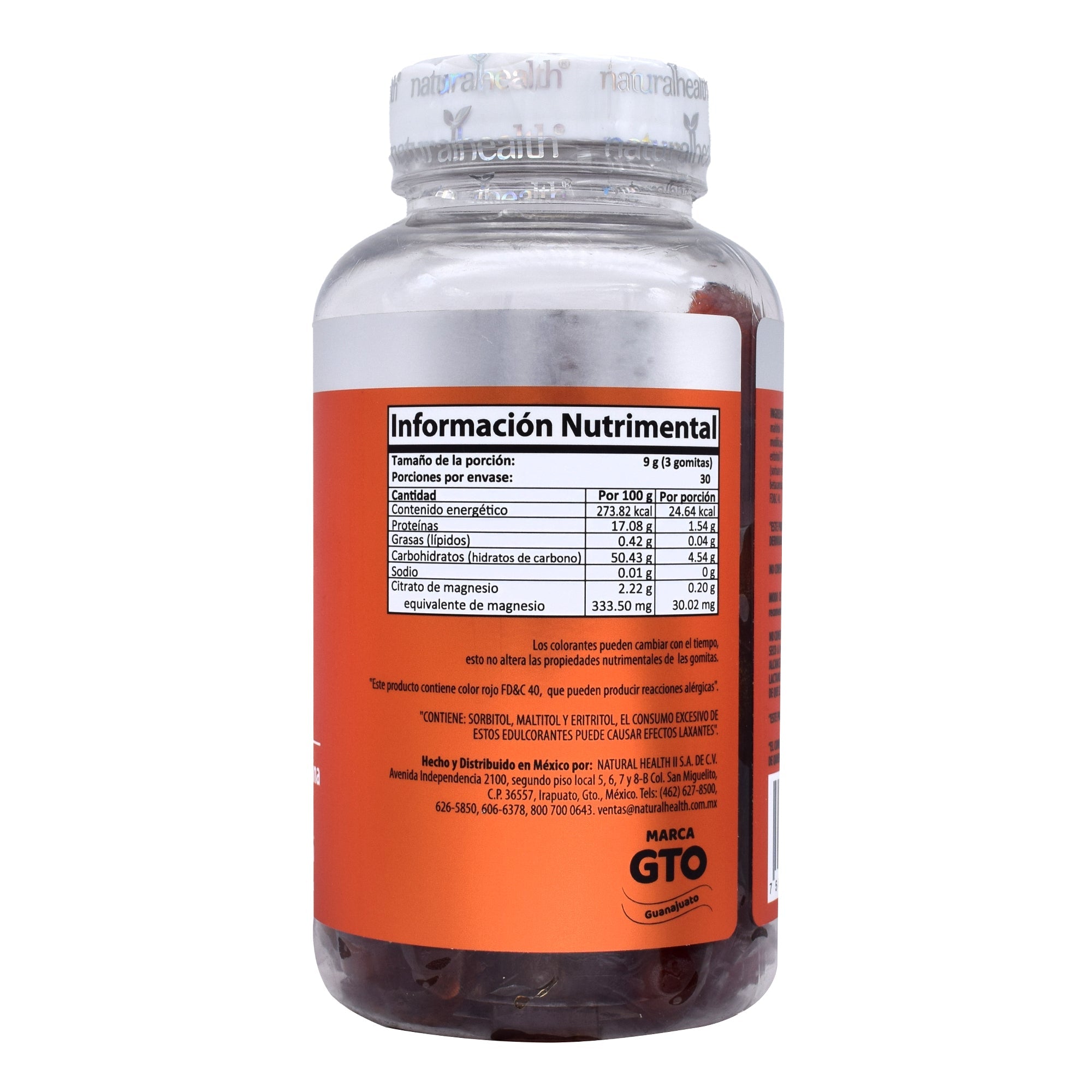 Citrato De Magnesio Mandarina 90 Gomitas