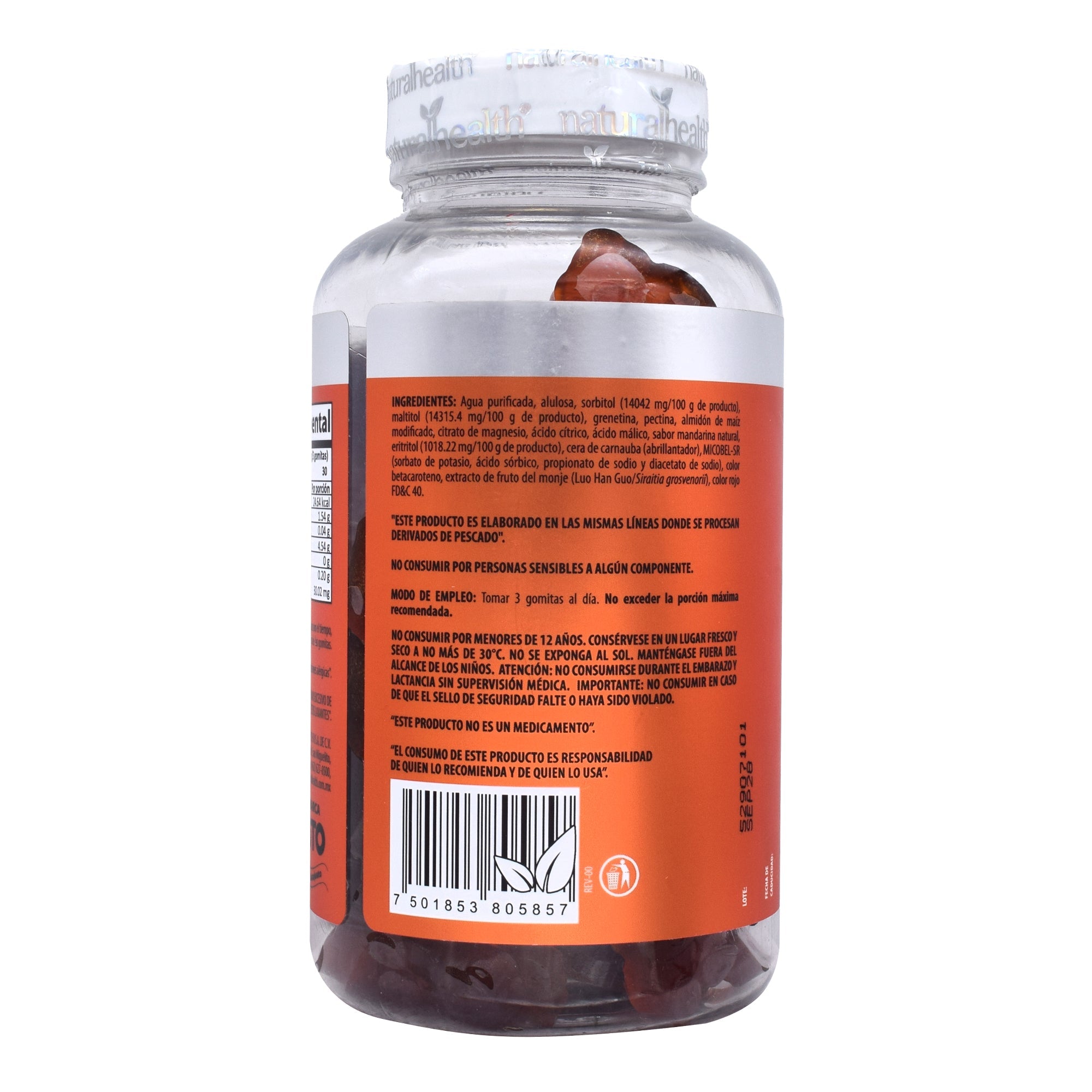 Citrato De Magnesio Mandarina 90 Gomitas