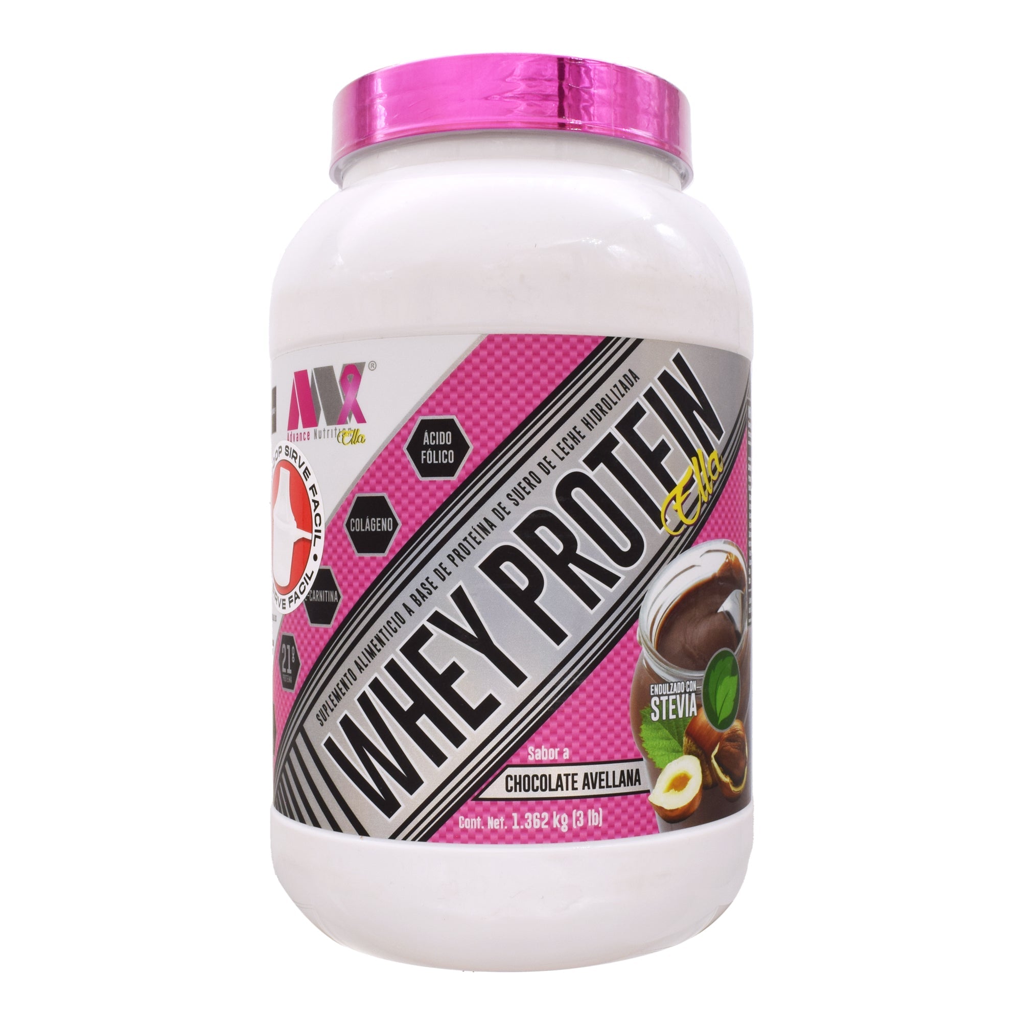 Whey Protein Ella 5 En 1 Chocolate Avellana 3 Lbs