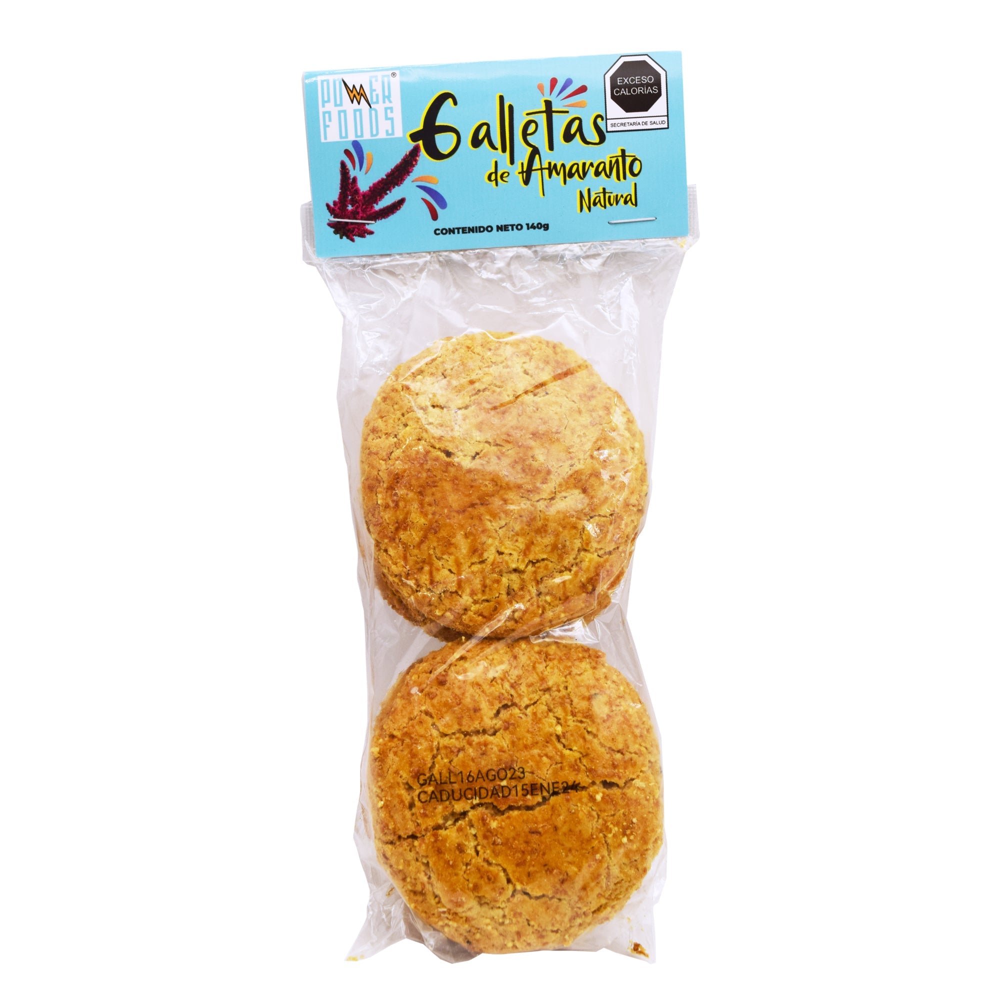 Galletas De Amaranto Natural 140 G (Caja 12)