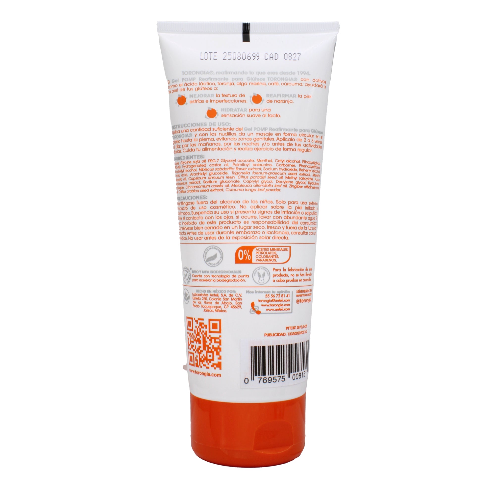 Gel Reafirmante Para Gluteos 200 G