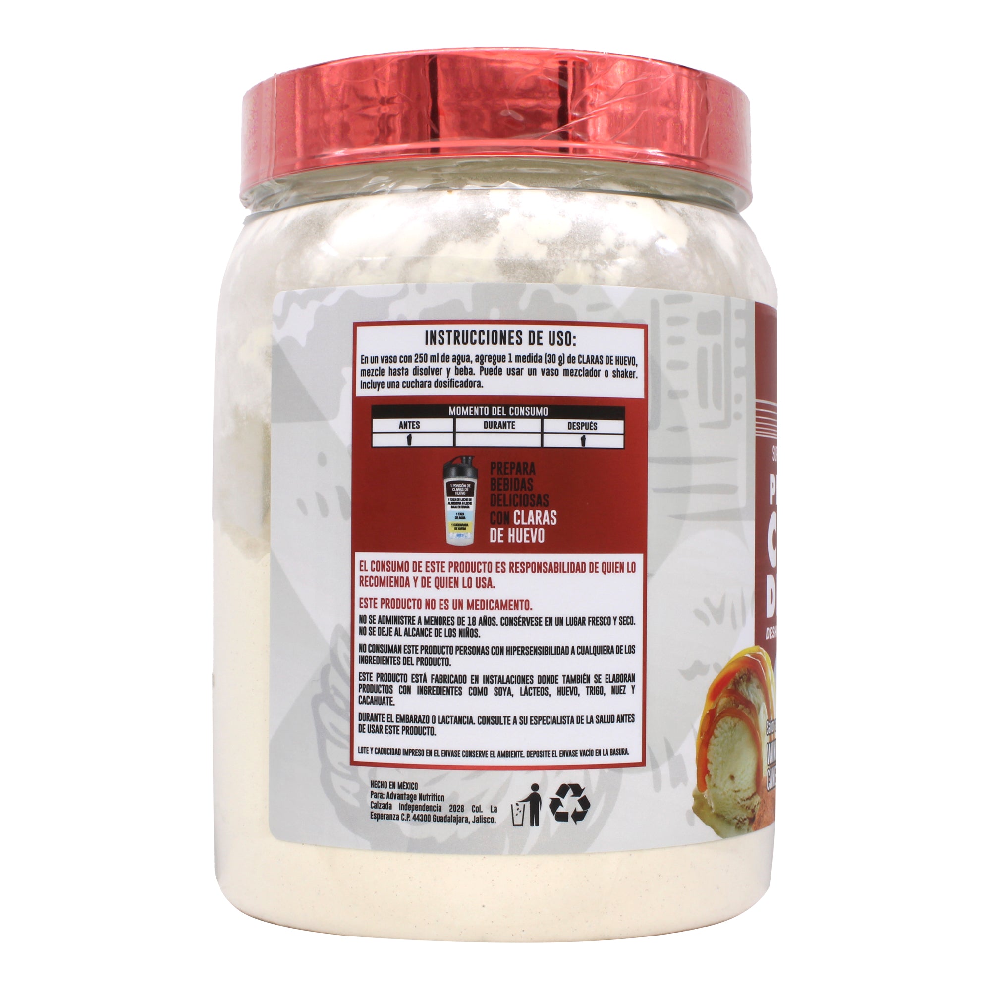 Proteina Claras De Huevo Vainilla Canela 450 G