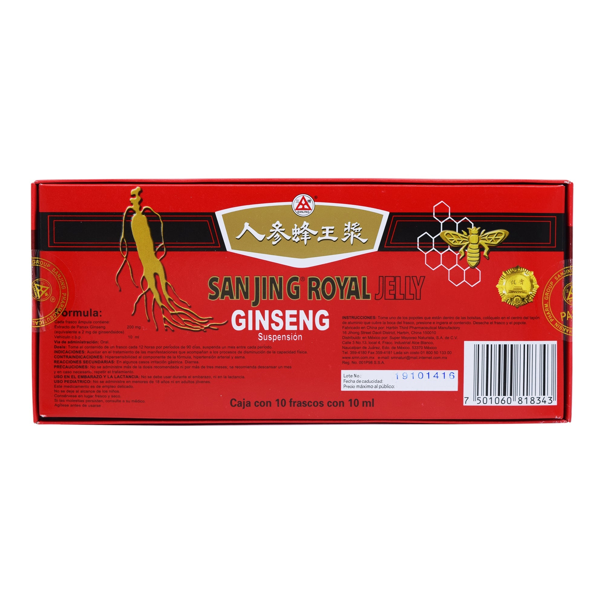 Ginseng Sanjing Royal Jelly 10X10Ml