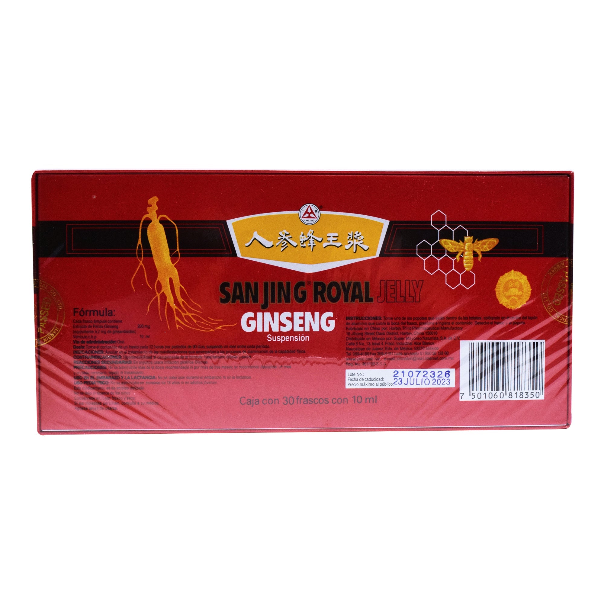 Ginseng Sanjing Royal Jelly 30 X 10 Ml